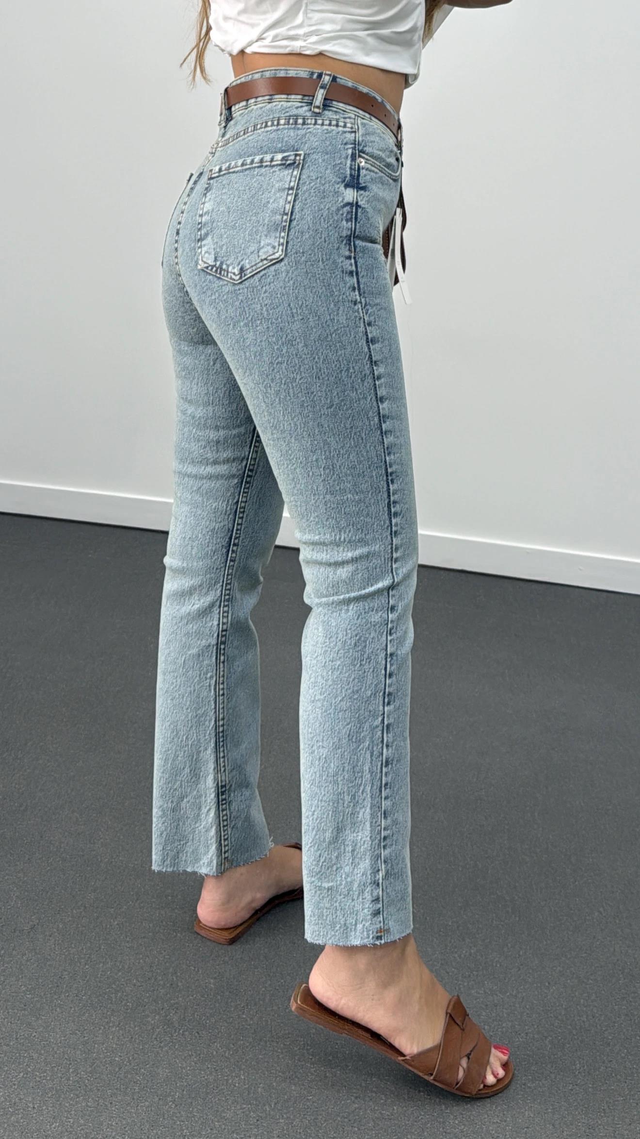 Juliet Açık Tint Destroy Detaylı Yüksek Bel Slim Fit Jean