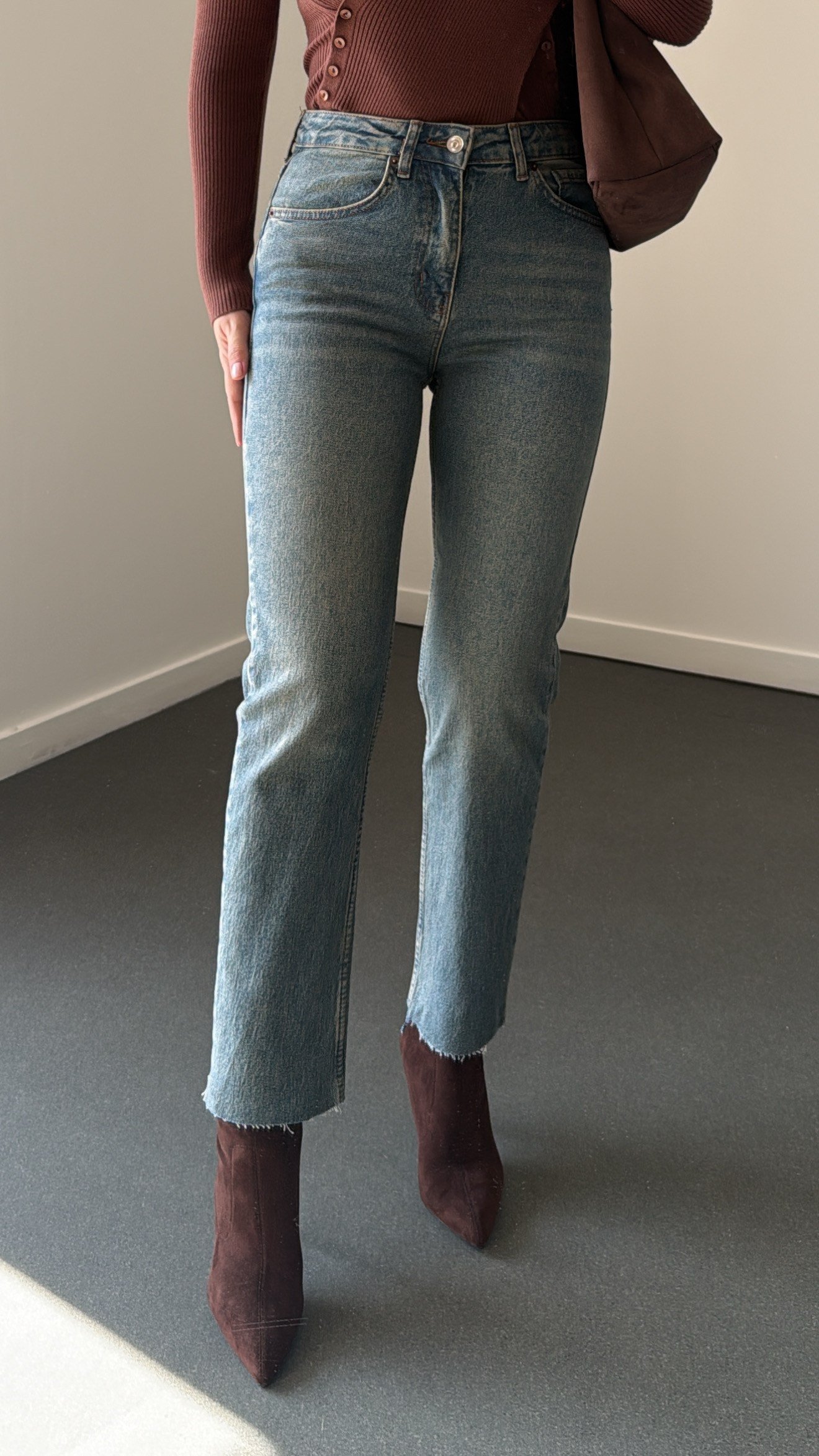 Juliet Açık Tint Yıkamalı Yüksek Bel Slim Fit Jean