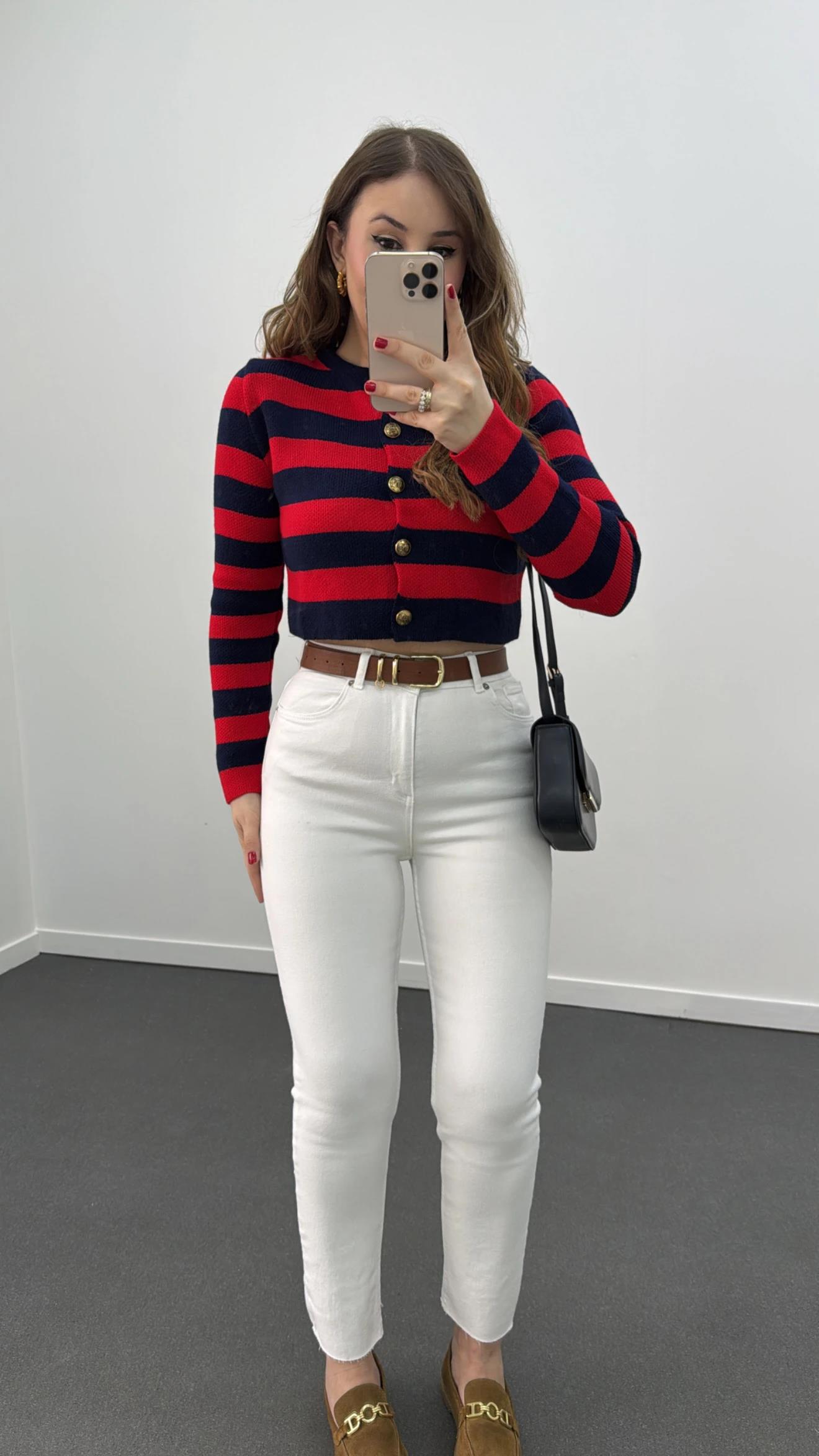 Juliet Beyaz Renk Yüksek Bel Slim Fit Jean