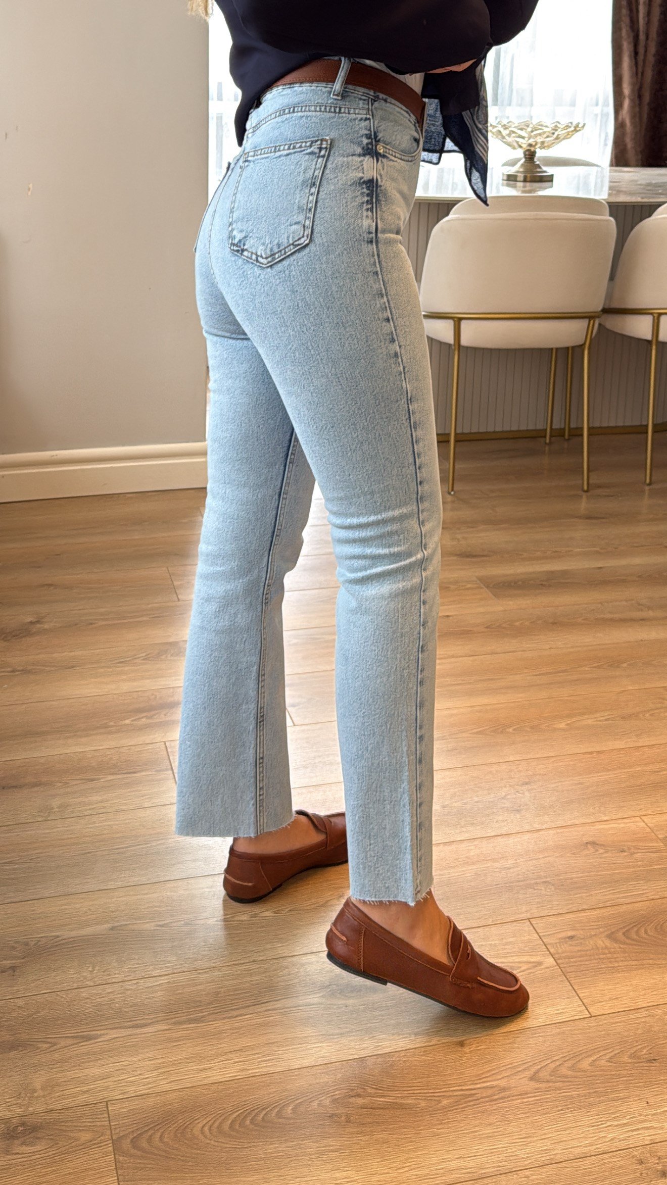 Juliet Buz Mavisi Yüksek Bel Slim Fit Jean