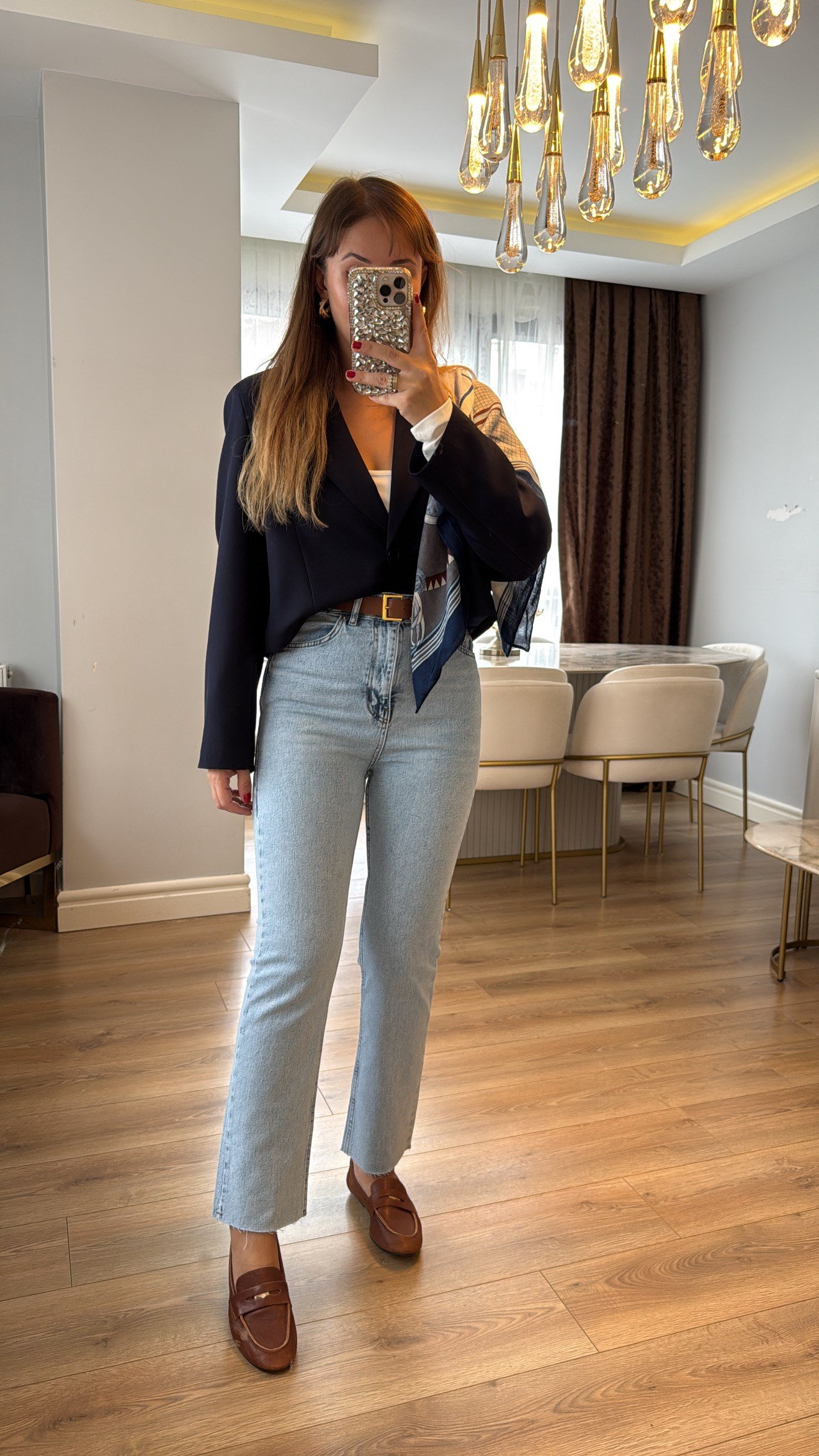 Juliet Buz Mavisi Yüksek Bel Slim Fit Jean