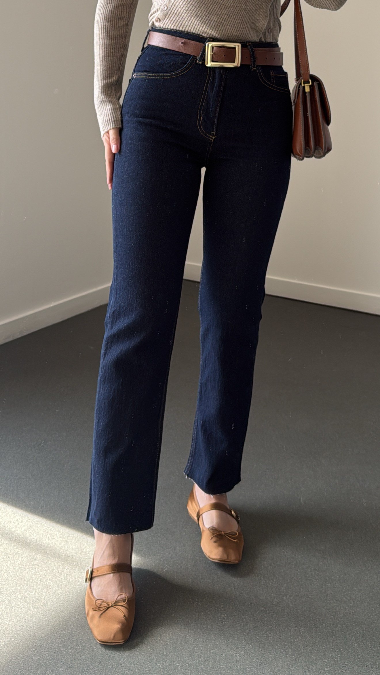 Juliet Dark Blue Yüksek Bel Slim Fit Jean