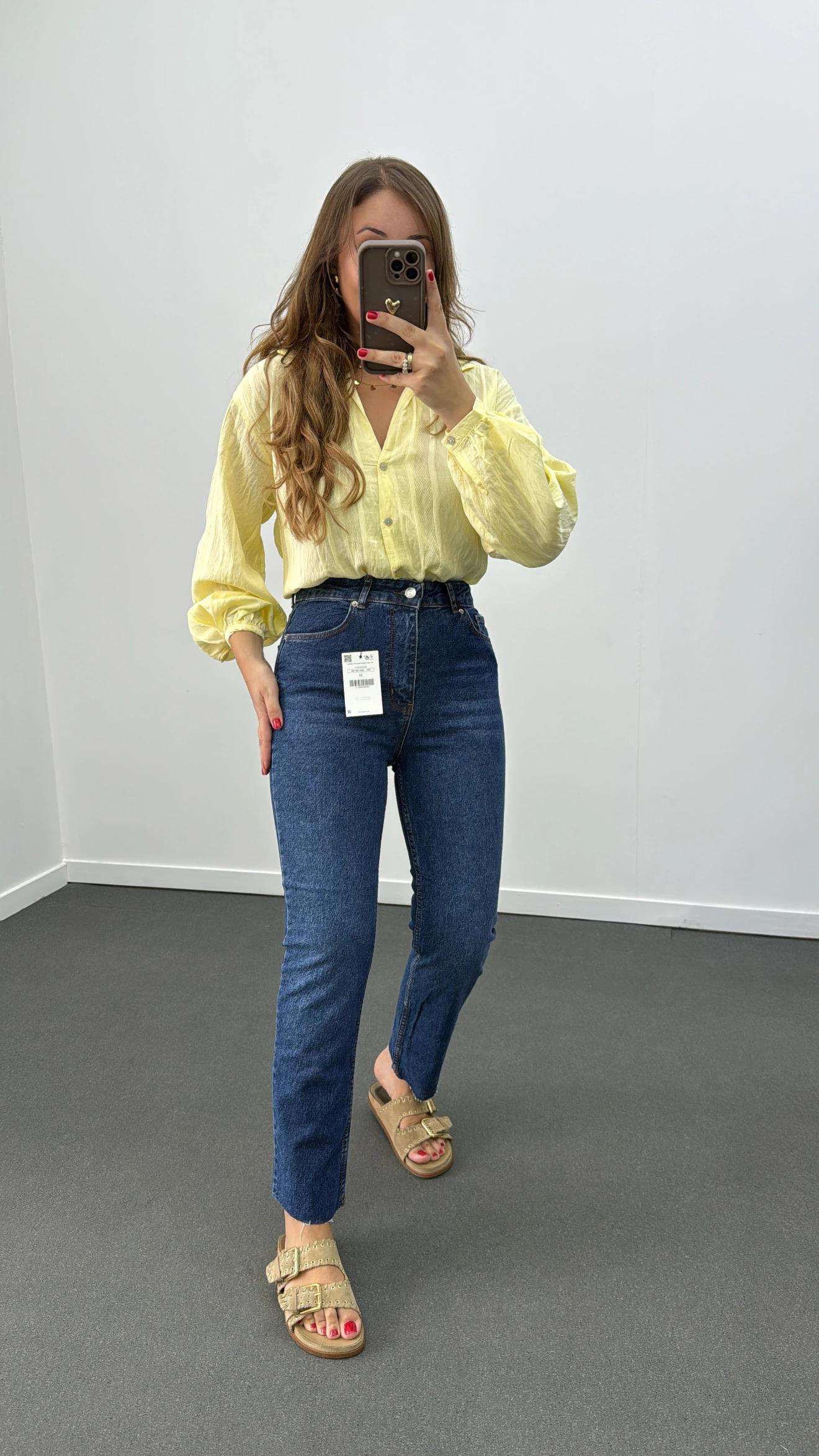 Juliet Kot Renk Yüksek Bel Slim Fit Jean