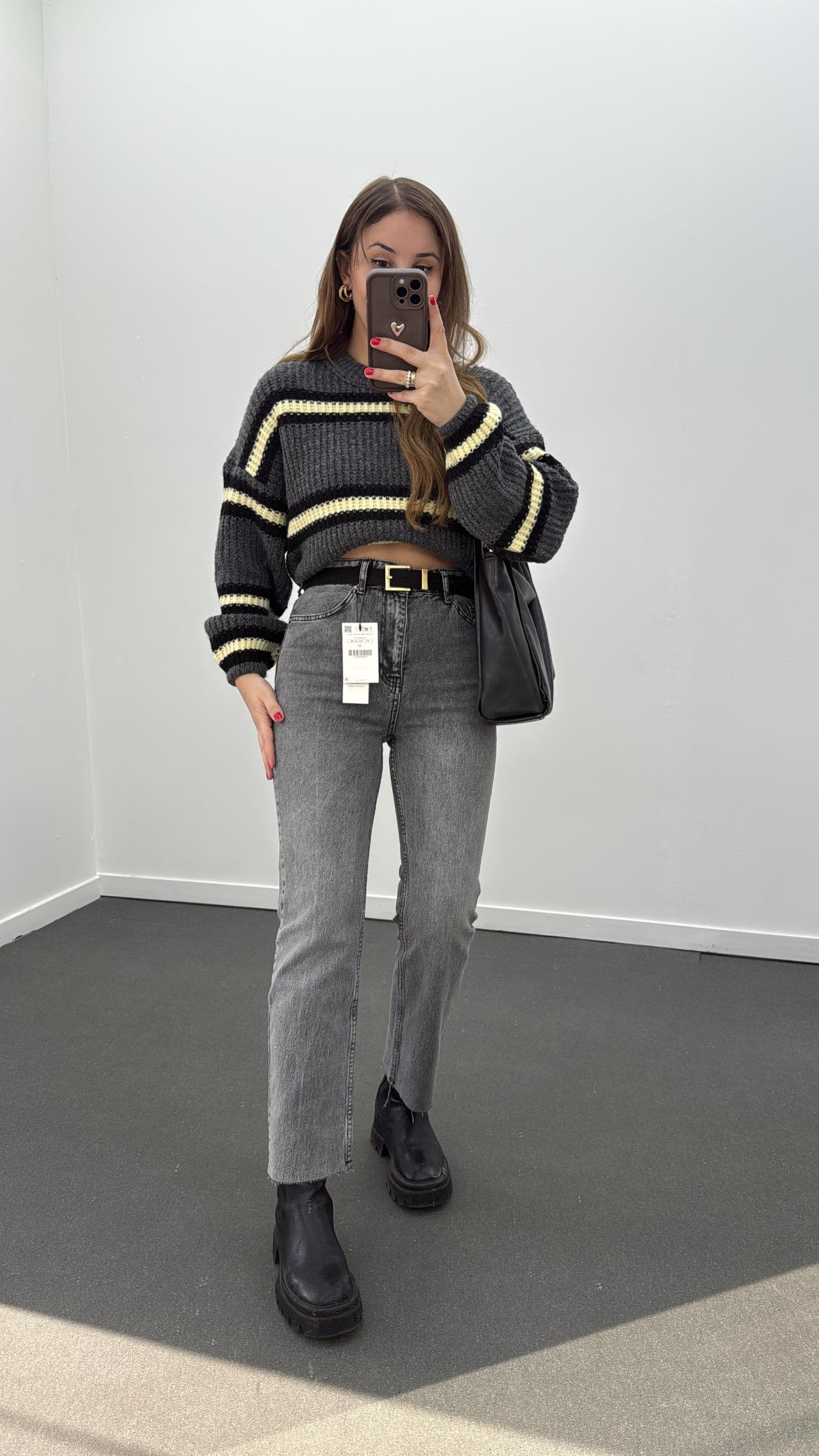 Juliet Koyu Gri Yüksek Bel Slim Fit Jeans