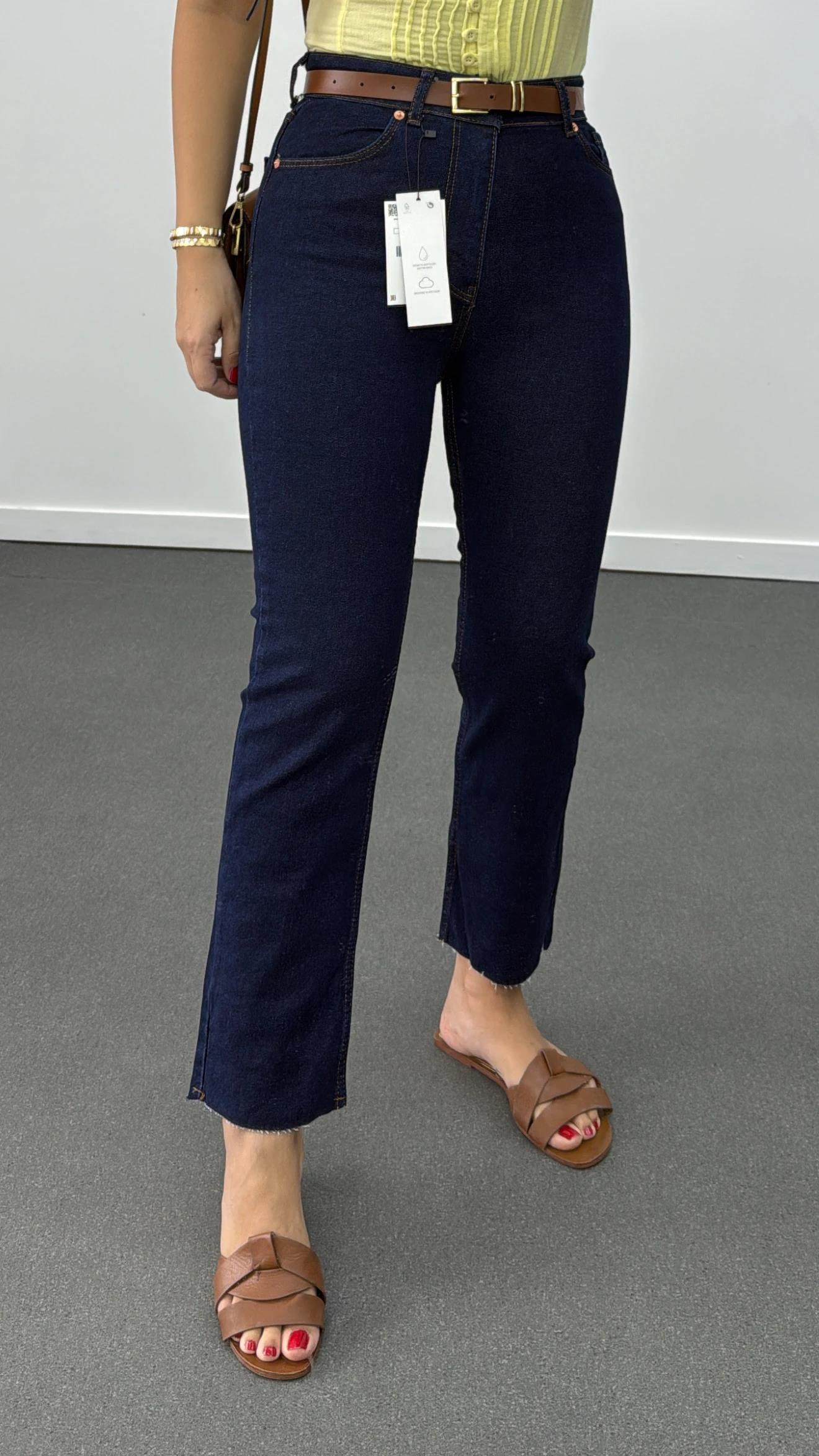 Juliet Lacivert Yüksek Bel Slim Fit Jeans