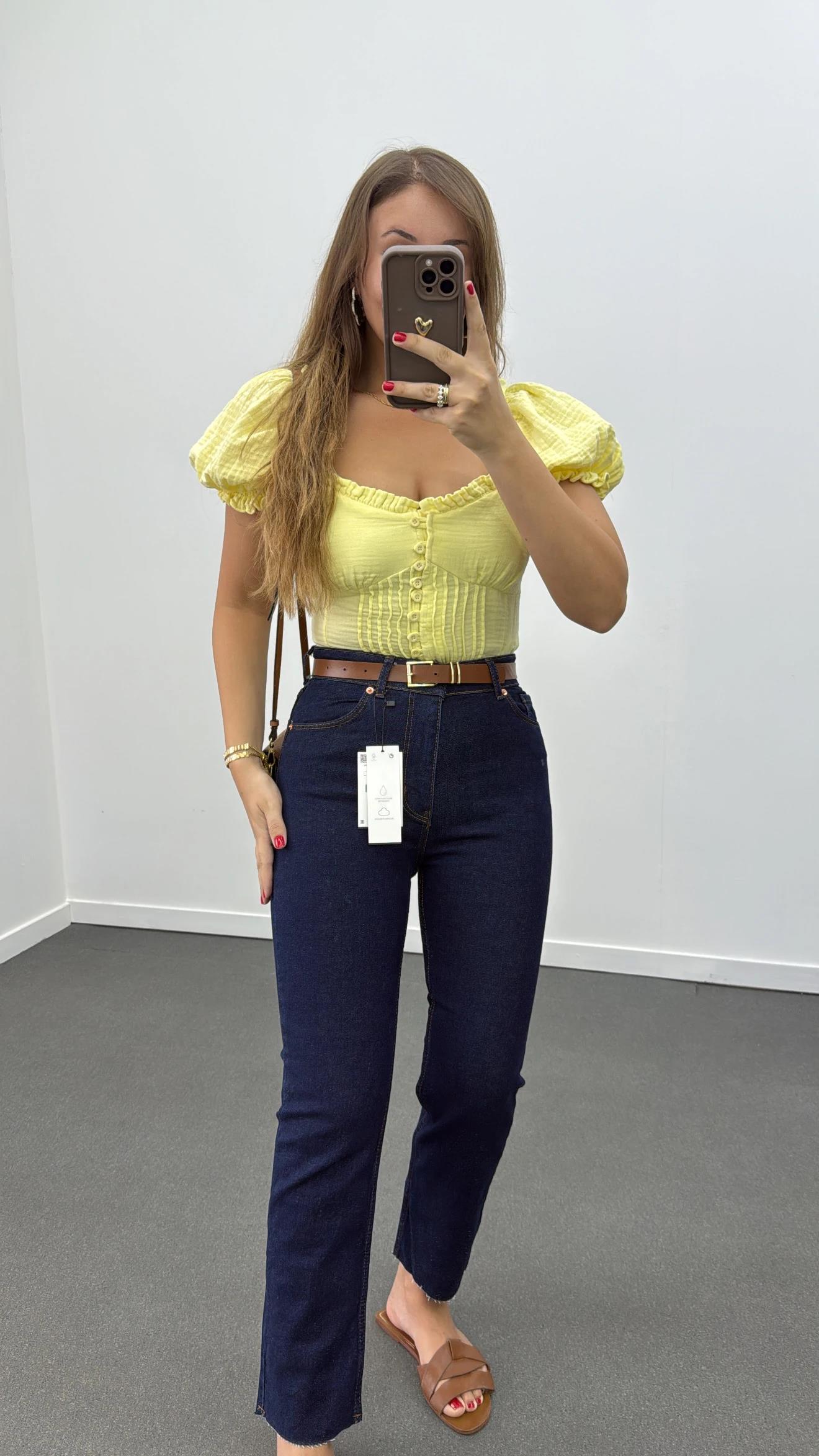 Juliet Lacivert Yüksek Bel Slim Fit Jeans