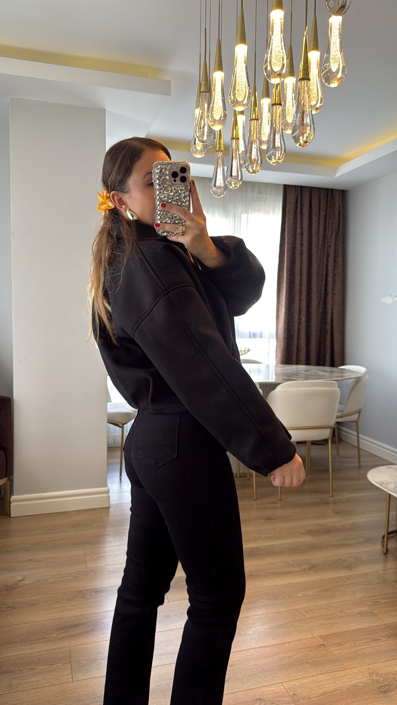 Juliet Siyah Renk Yüksek Bel Slim Fit Jean