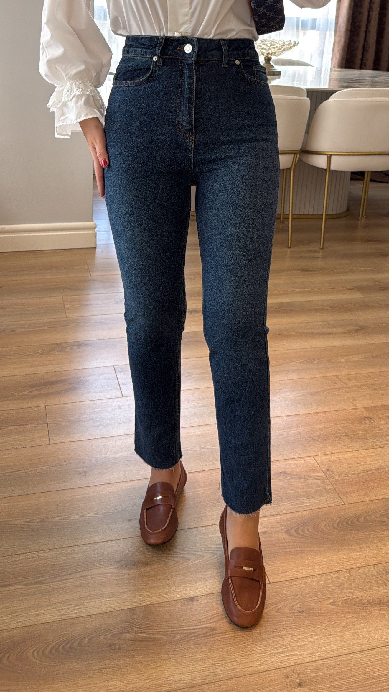 Juliet Tint Yıkama Yüksek Bel Slim Fit Jean