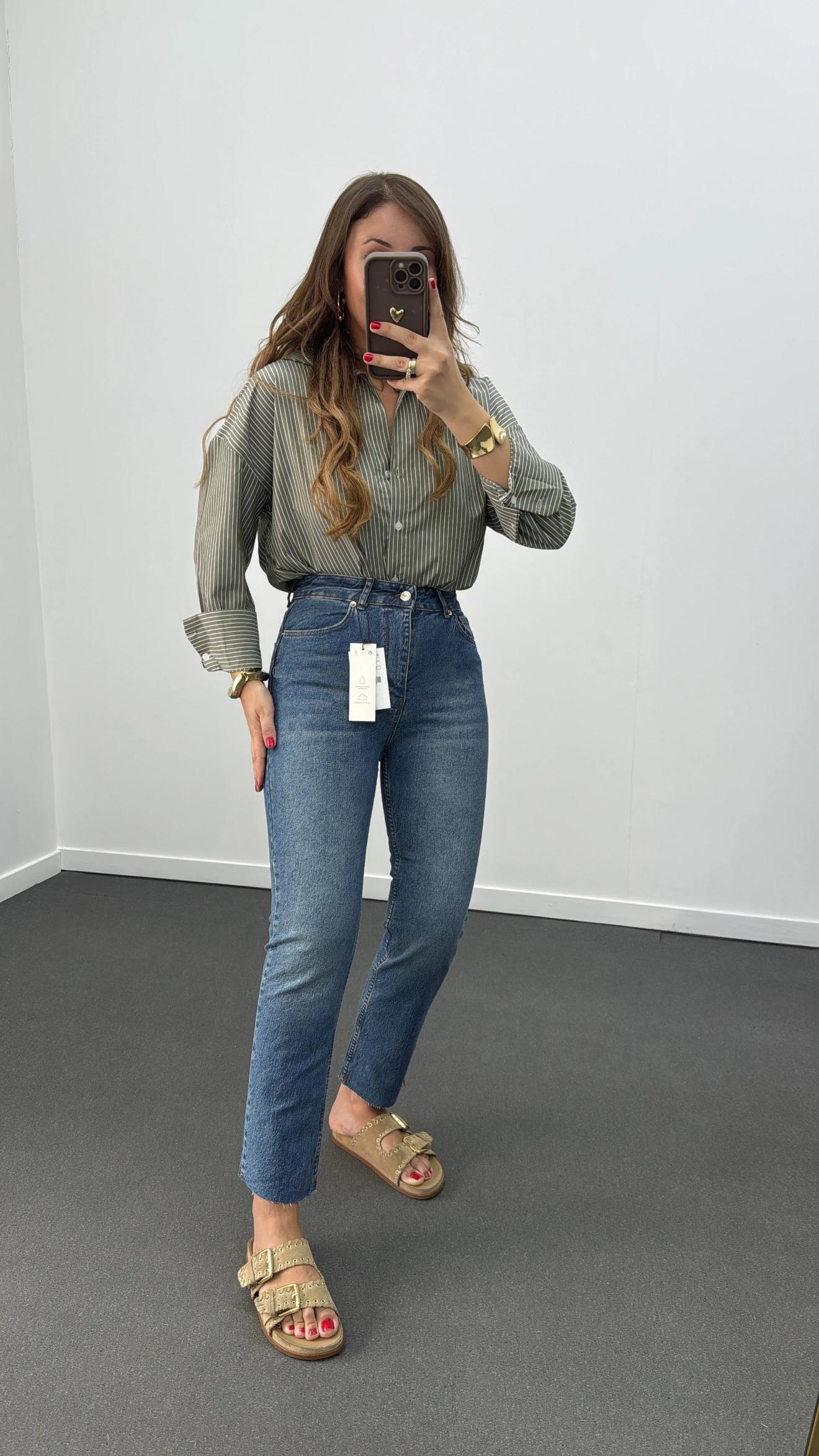 Juliet Tint Yıkama Yüksek Bel Slim Fit Jean