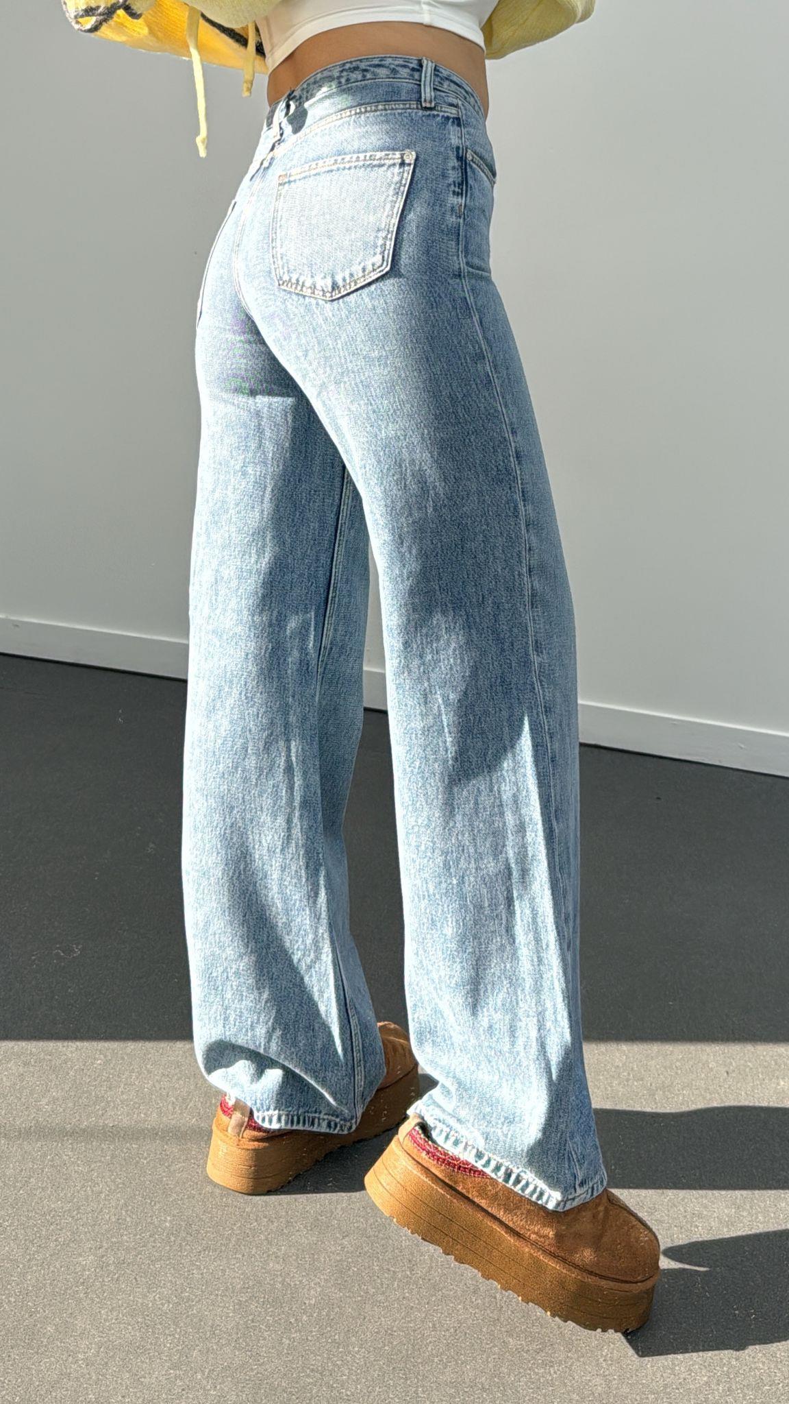 Justine Vintage Kot Straight Leg Jeans