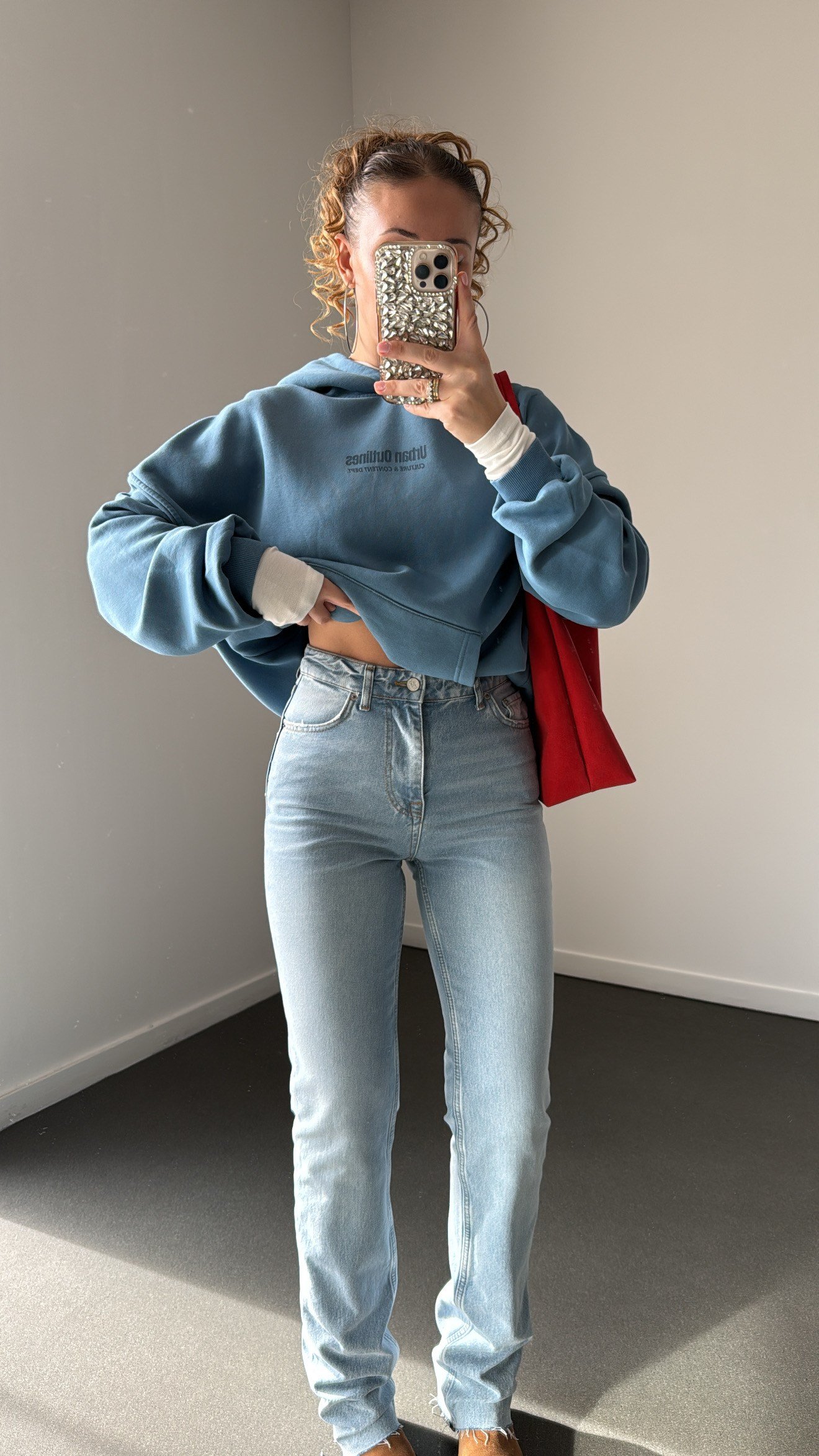Khaos Açık Yıkamalı Yüksek Bel Straight Leg Jeans
