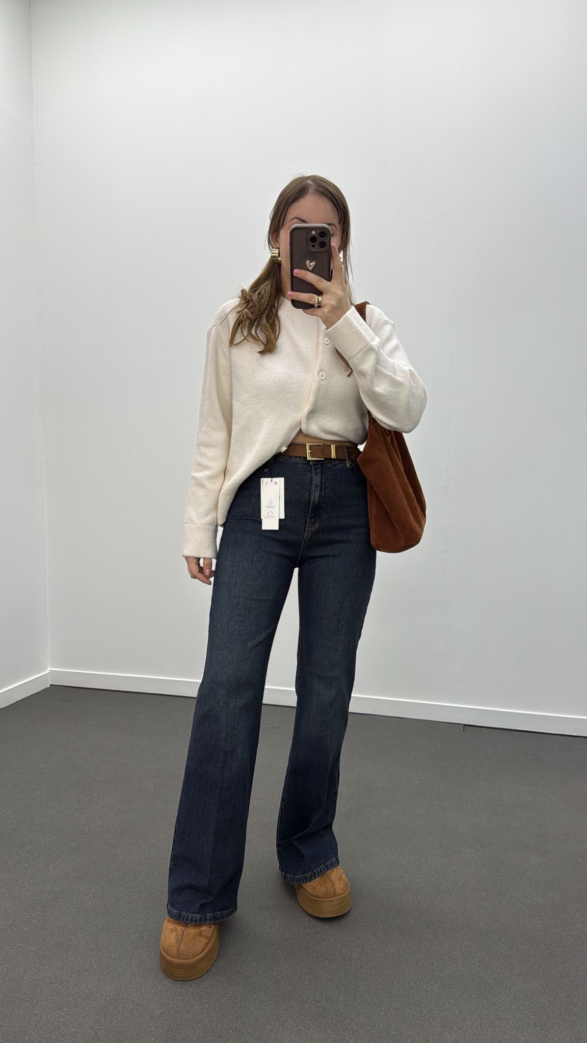 Lincoln Tint Yıkamalı Metal Aksesuarlı Flare Jeans
