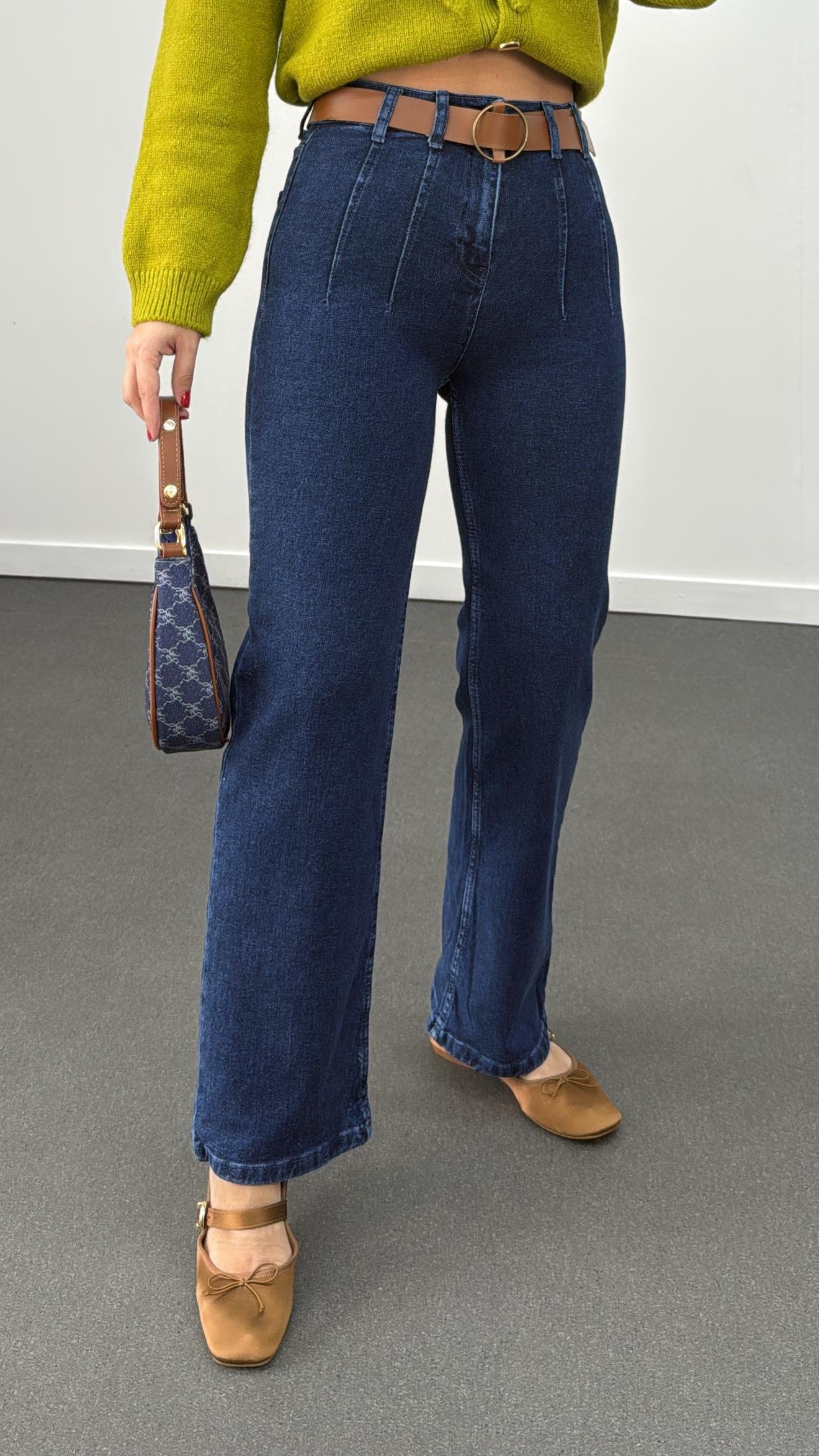 Madrid Lacivert Süper Yüksek Bel Süper Likralı Toparlayıcı Jeans