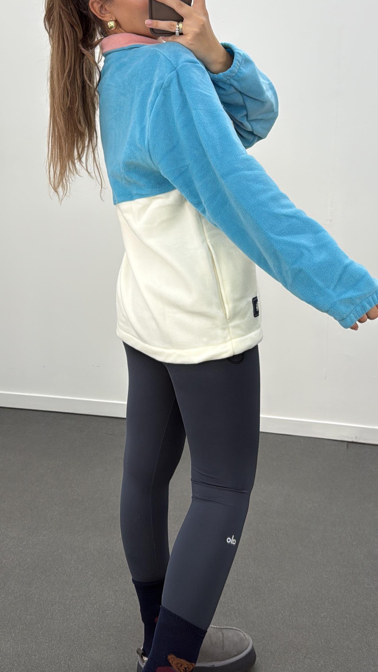 Maya Blok Renkli Polar Sweat