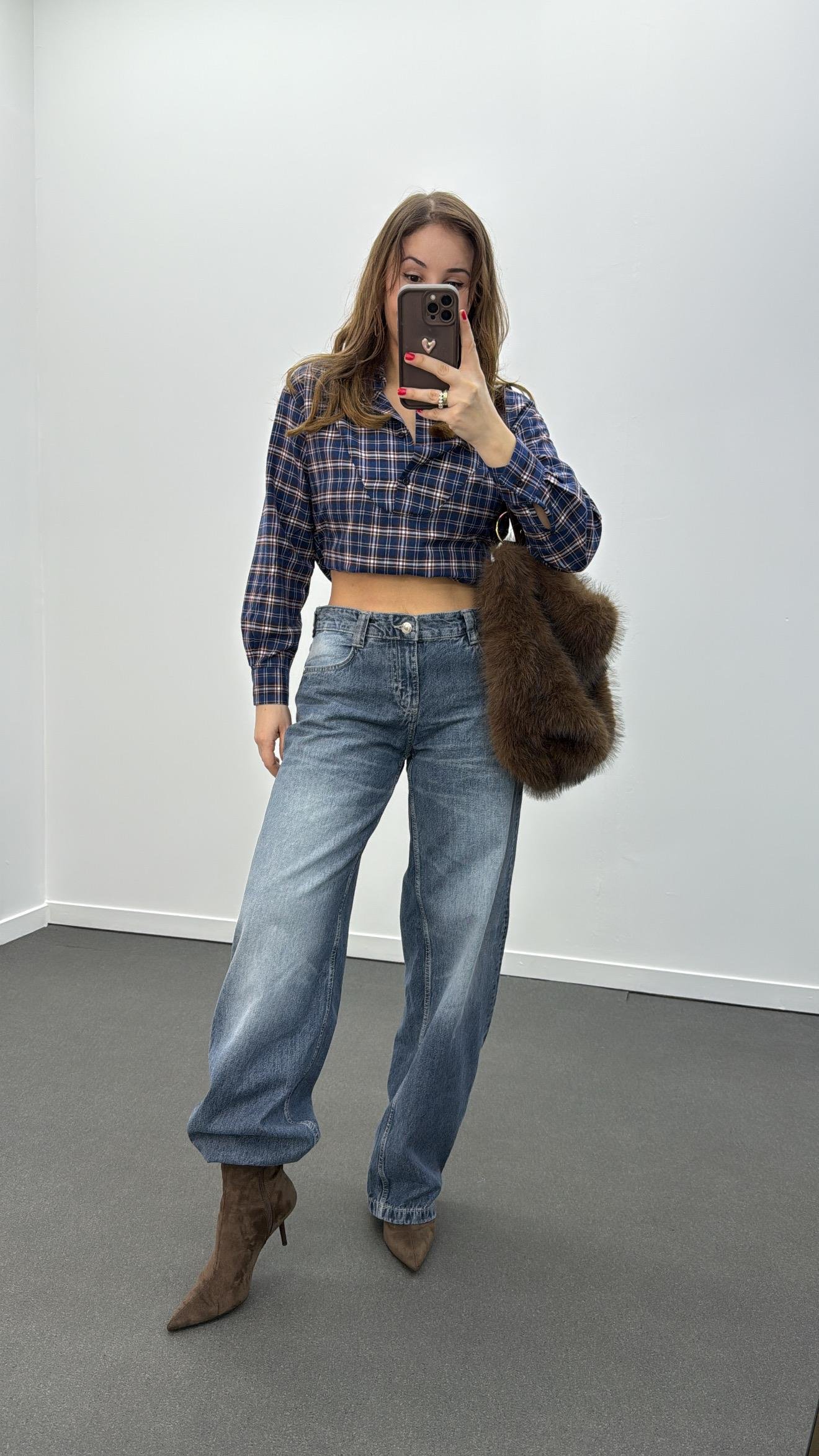 Messy Kot Vintage Yıkama Baggy Jeans