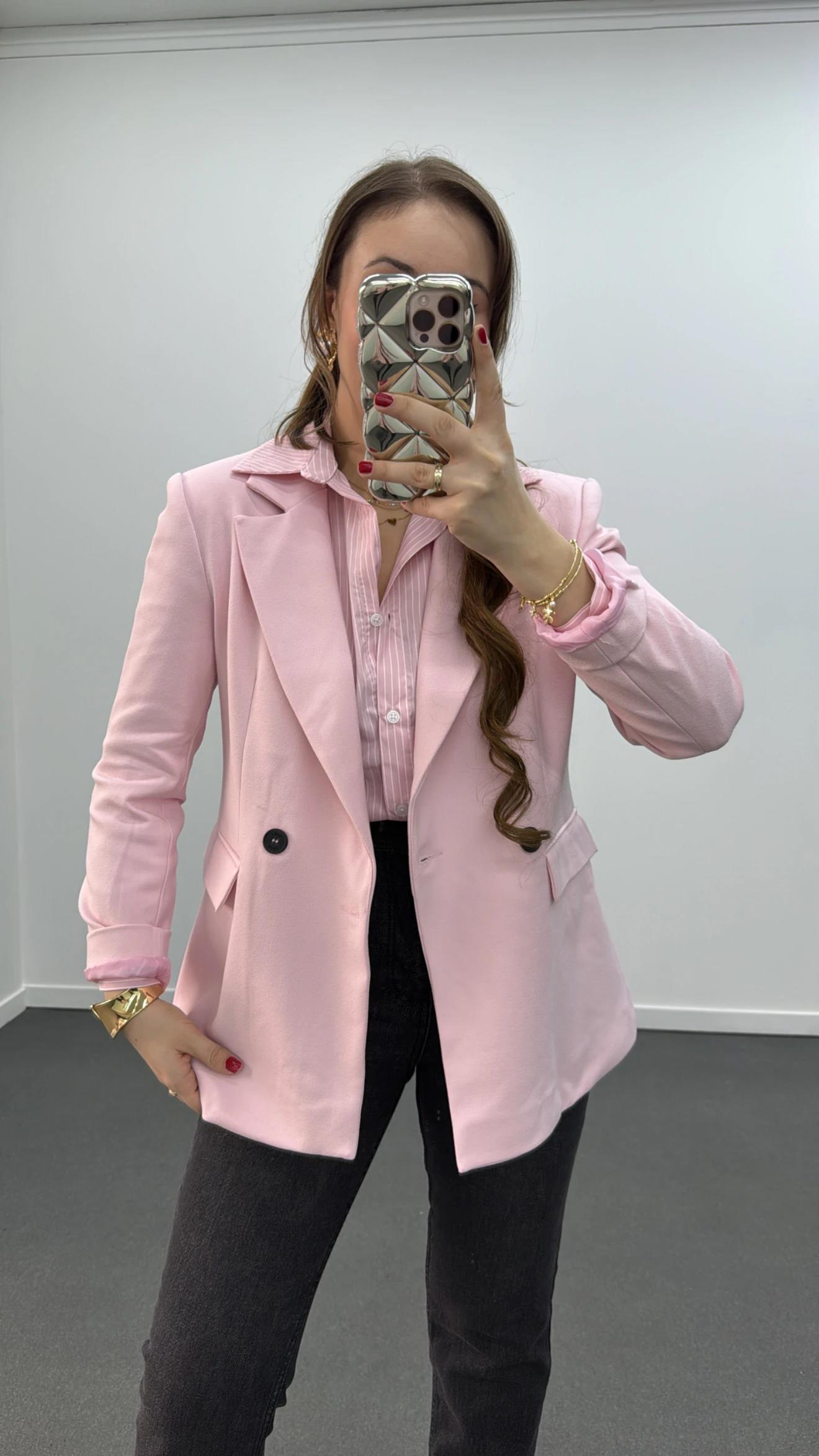 Mira Premium Pembe Ceket