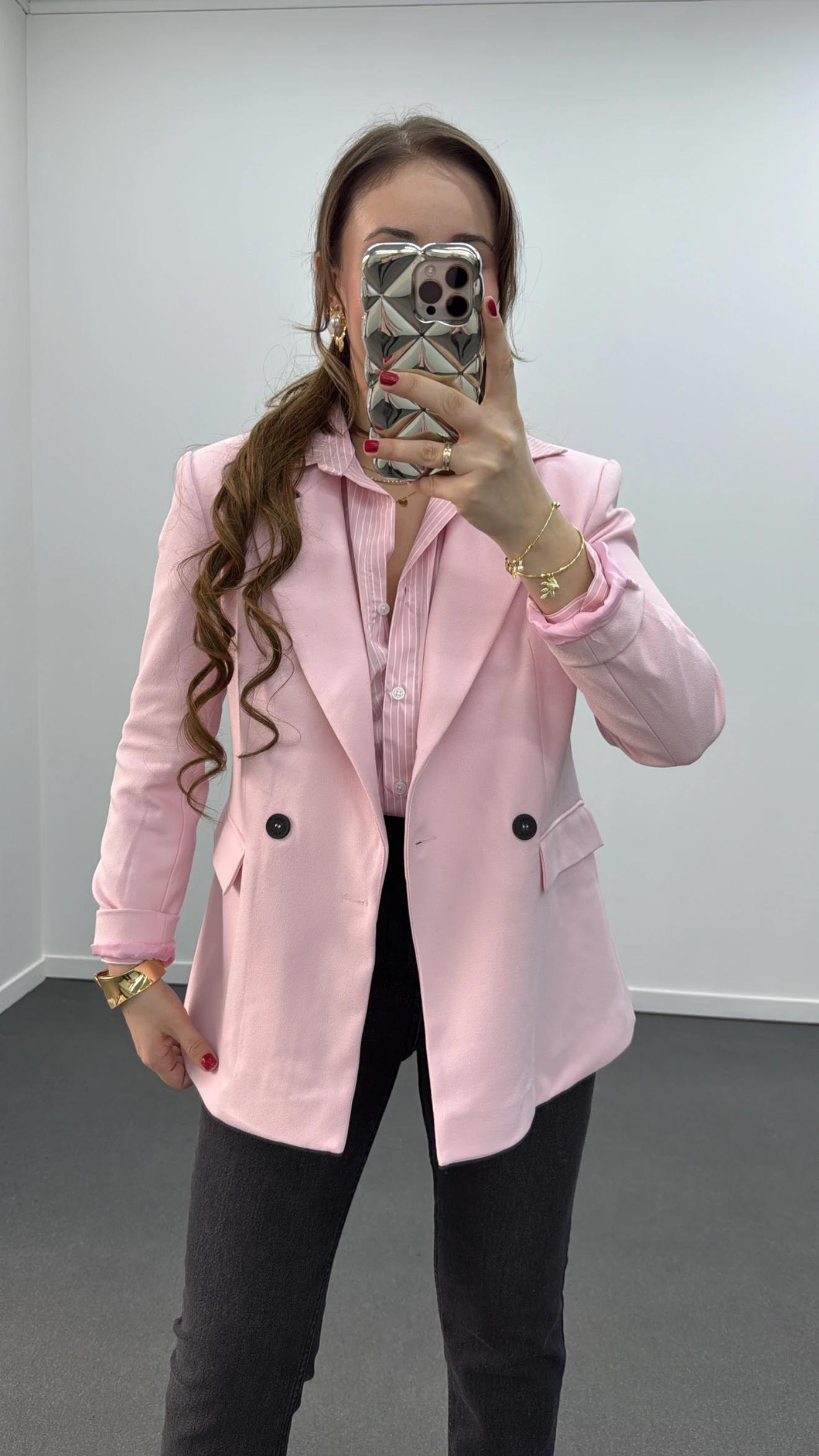 Mira Premium Pembe Ceket