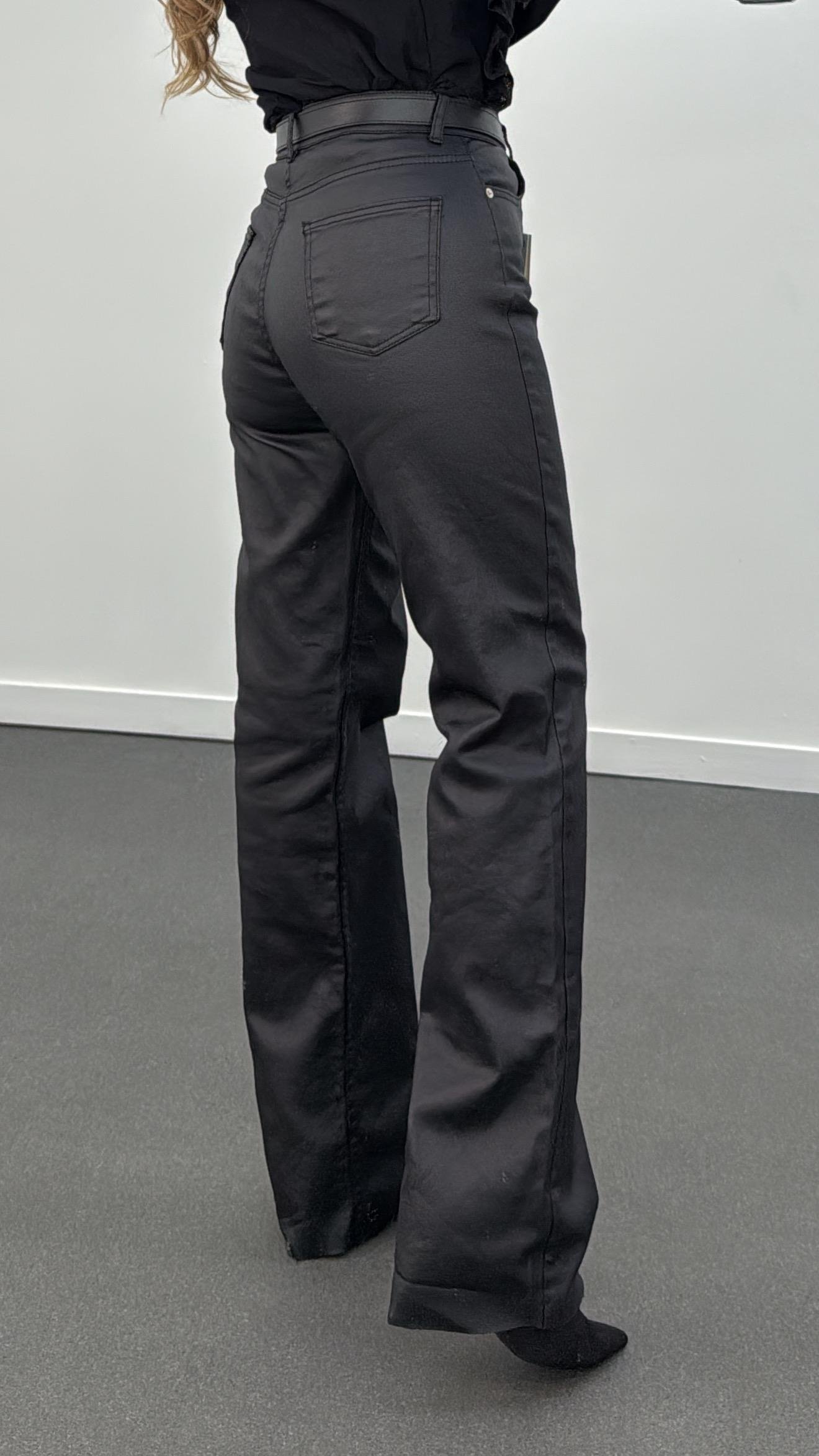 Mirada Siyah Mumlu Straight Fit Jeans