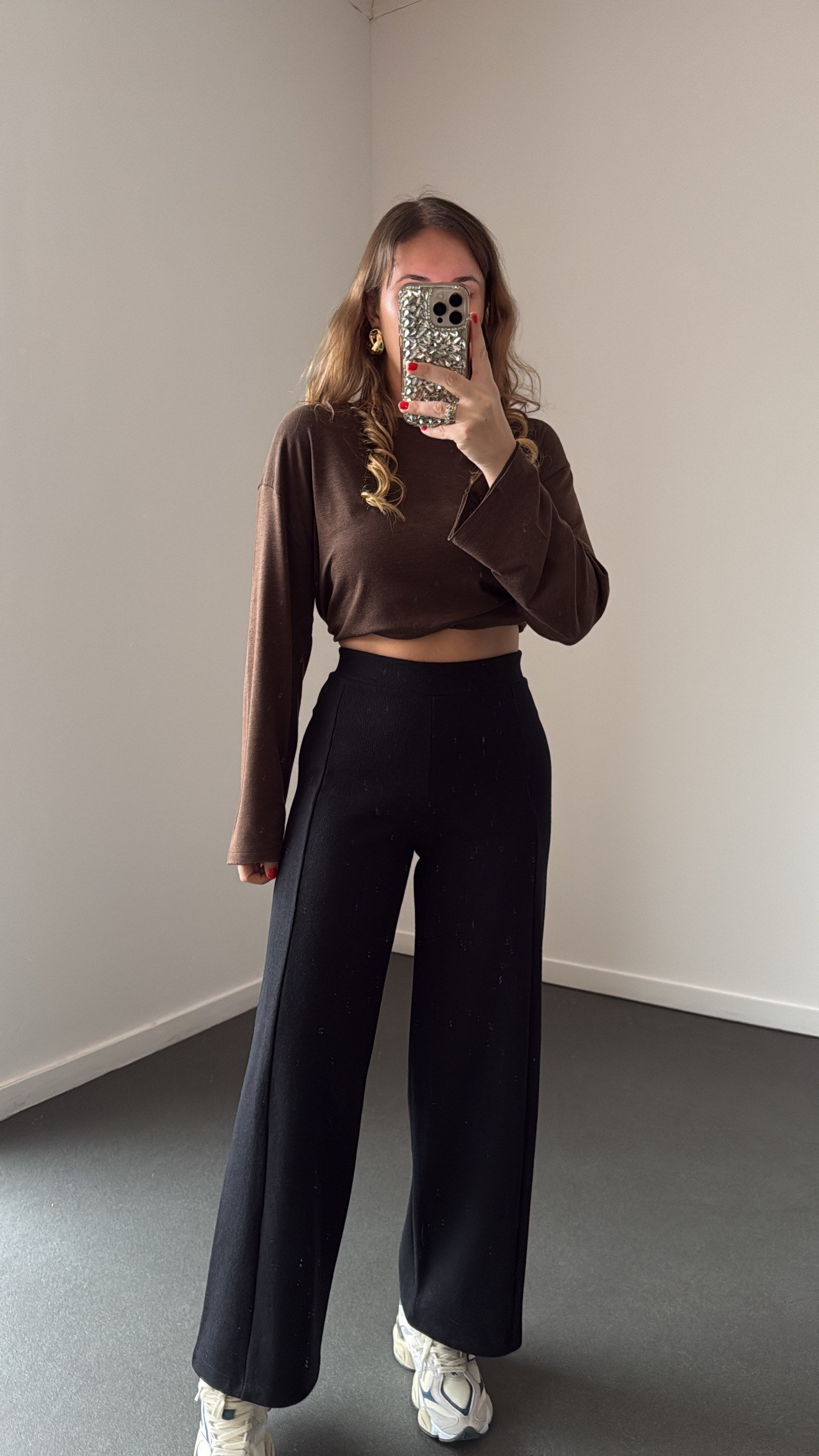 Moonie Acı Kahve Modal Basic Sweat
