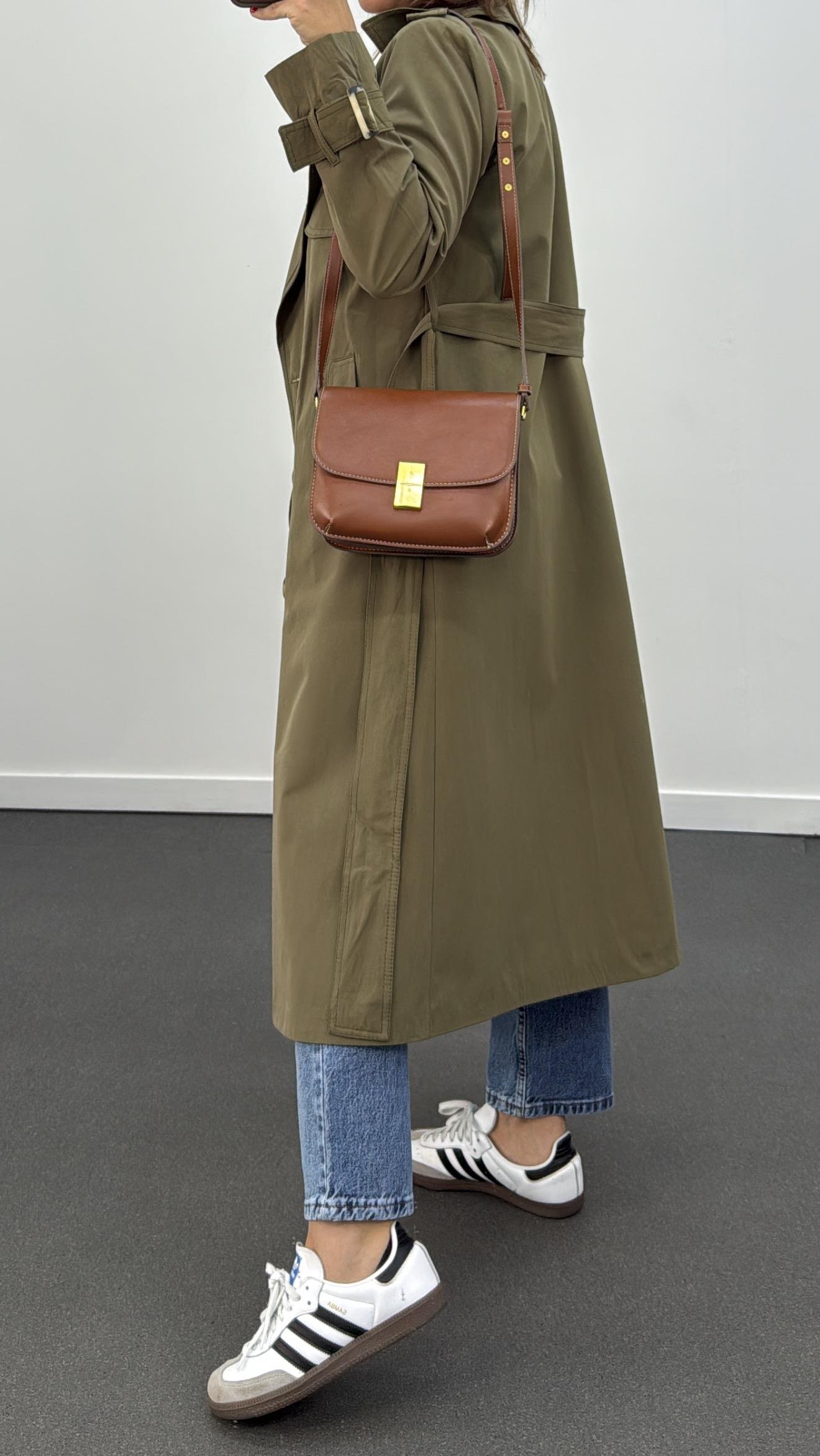 MS Haki Kuşaklı Premium Trençkot