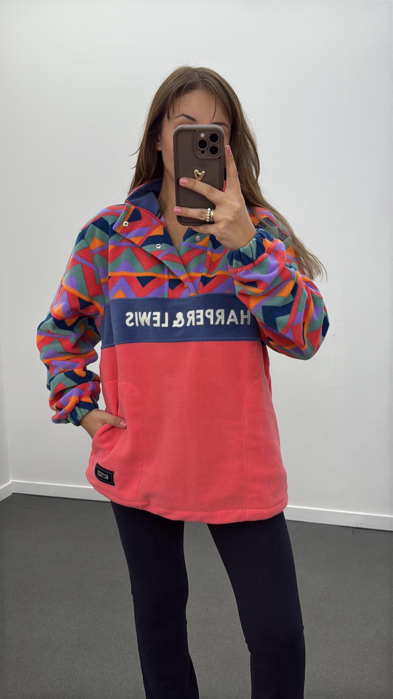 Mulan Çok Renkli Çıtçıtlı Polar Sweat