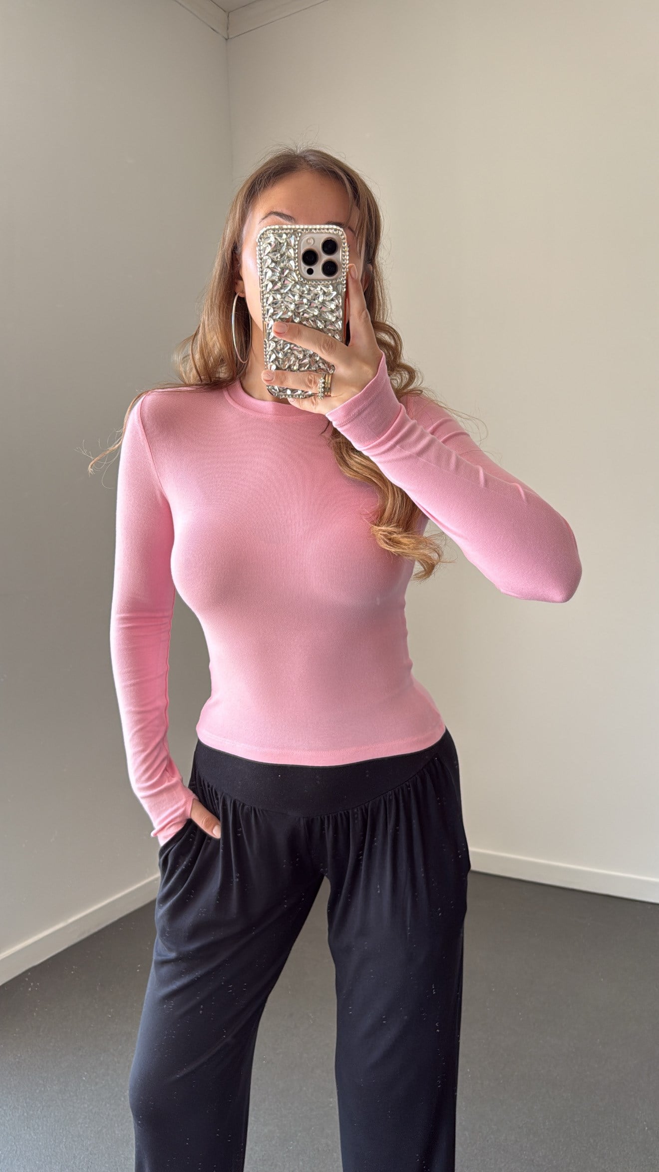 Nr Pembe Parmak Geçirmeli Modal Body