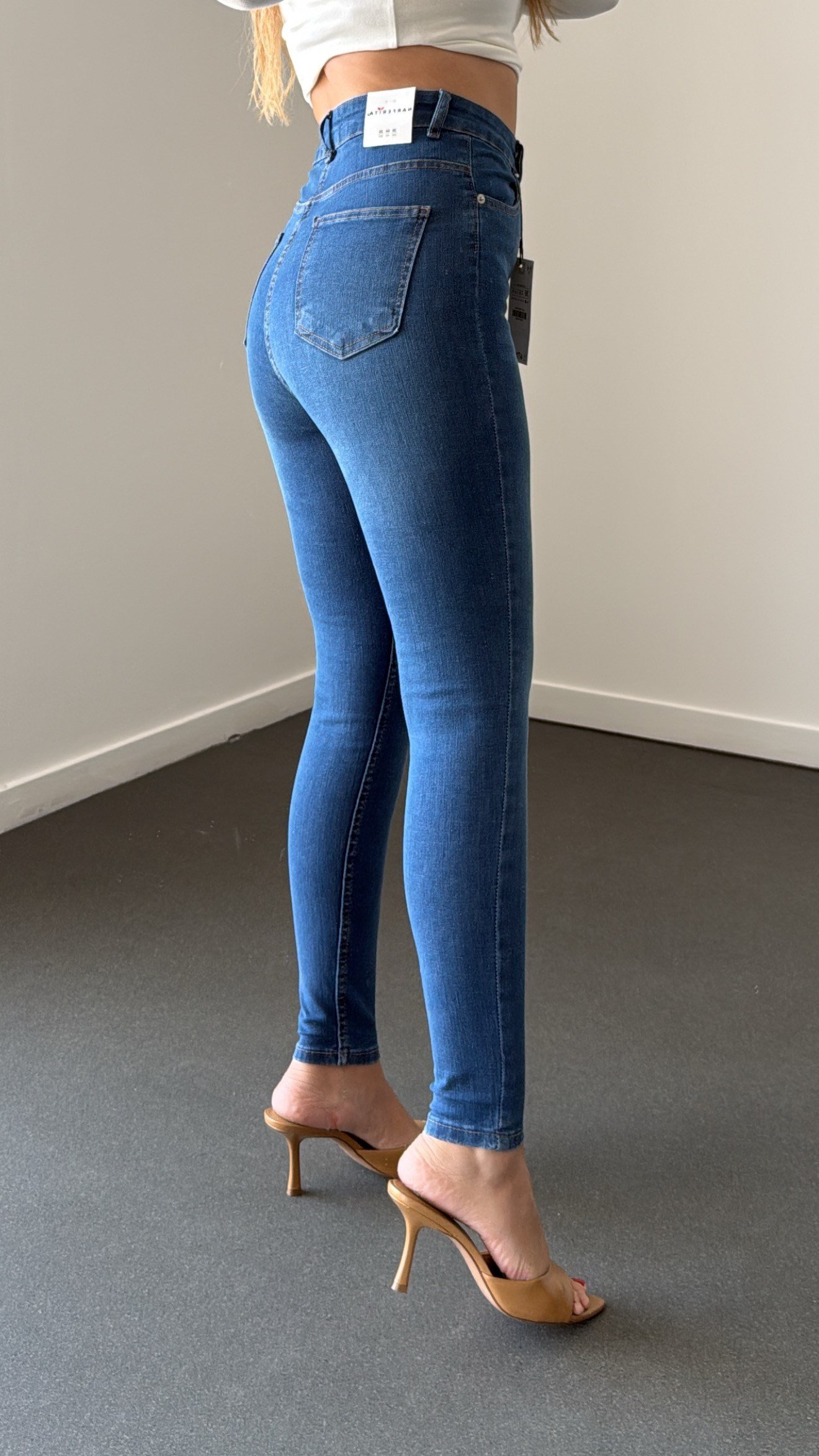 Nrf Açık Toparlayıcı Extra Yüksek Bel Full Likralı Skinny Jeans