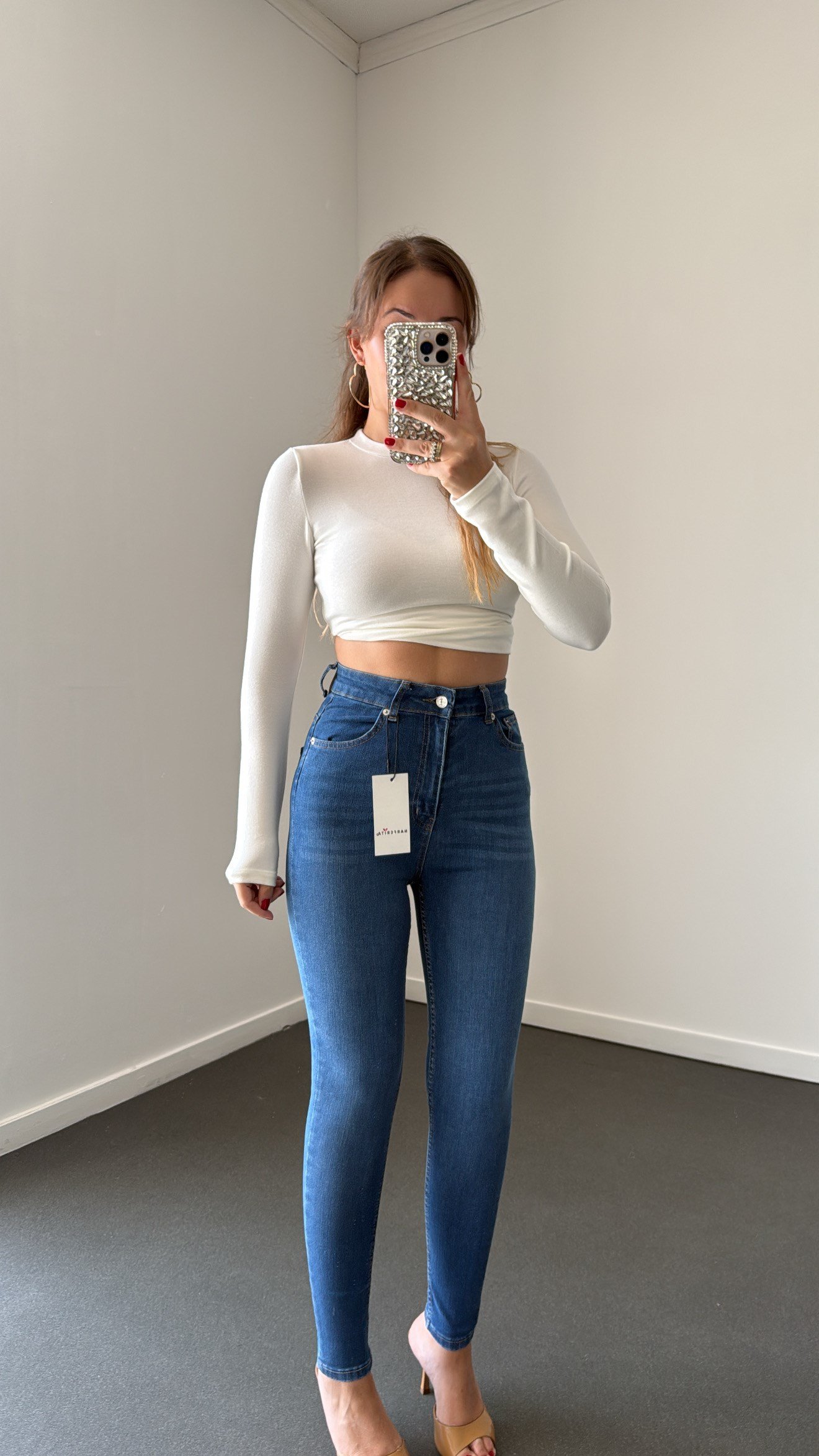 Nrf Açık Toparlayıcı Extra Yüksek Bel Full Likralı Skinny Jeans