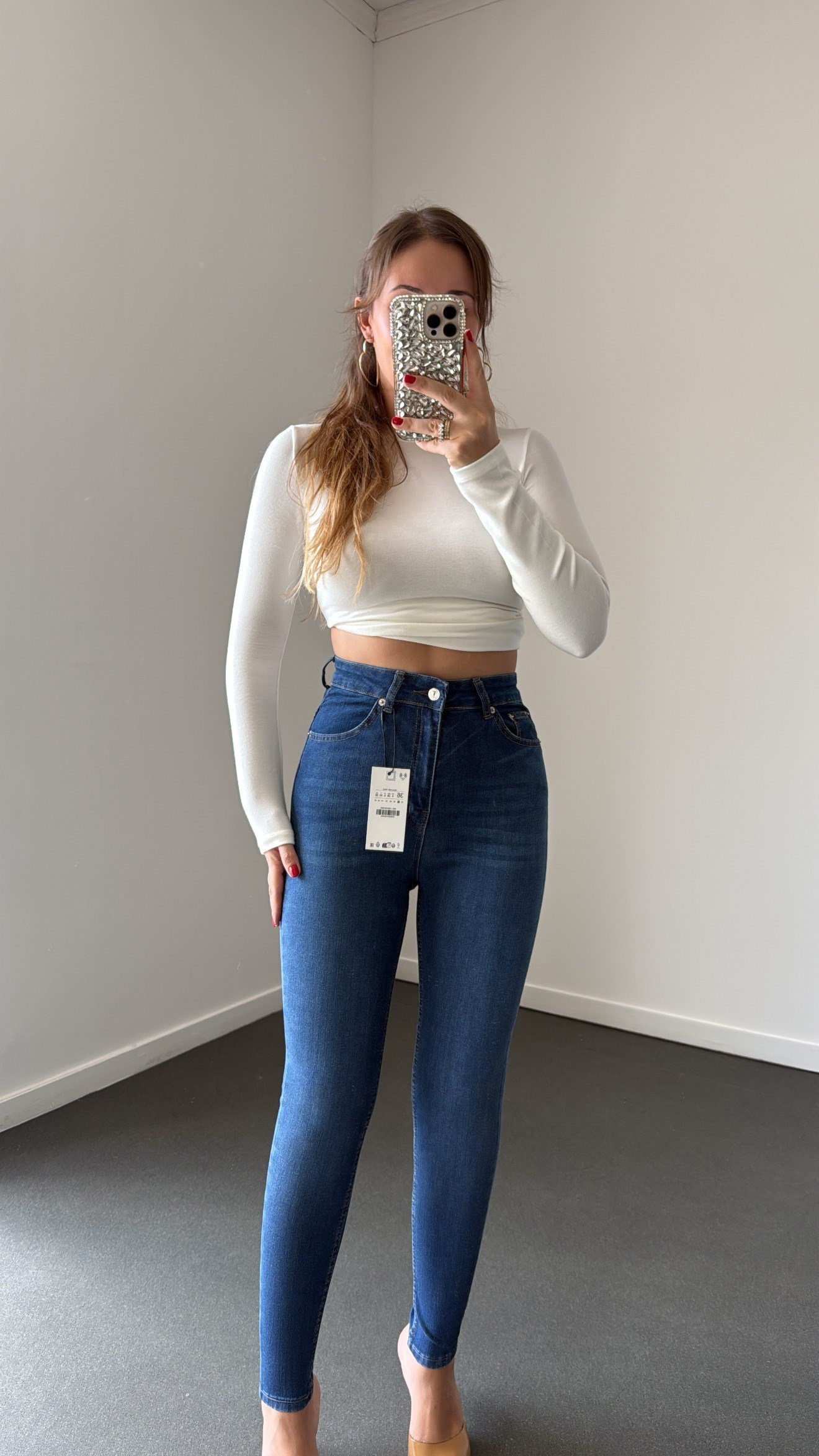 Nrf Orta Kot Toparlayıcı Extra Yüksek Bel Full Likralı Skinny Jeans