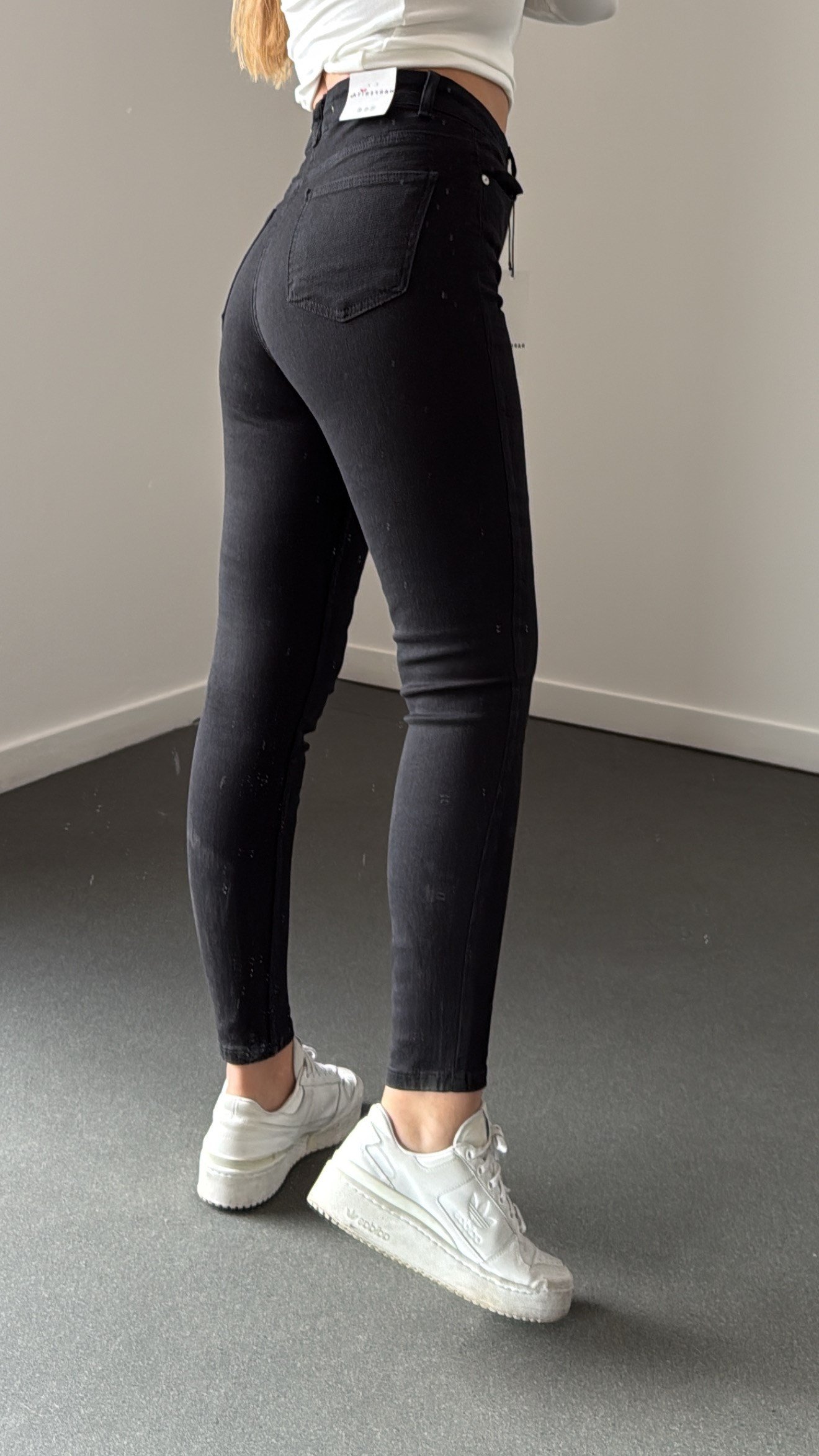 Nrf Siyah Toparlayıcı Extra Yüksek Bel Full Likralı Skinny Jeans