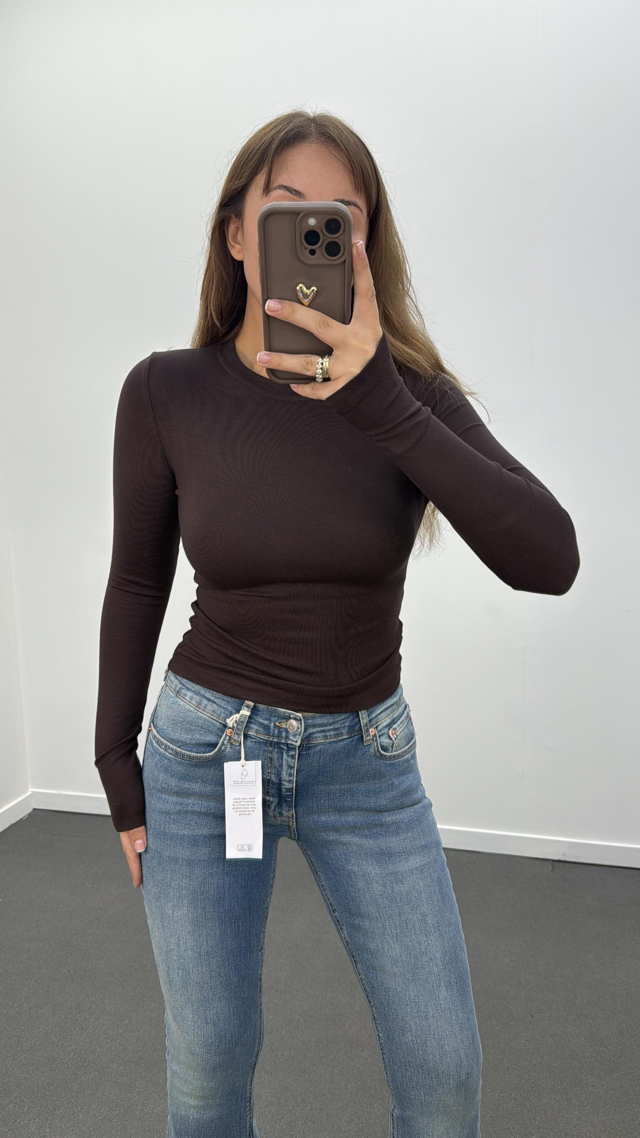 Oys Acı Kahve Parmak Geçirmeli Modal Body