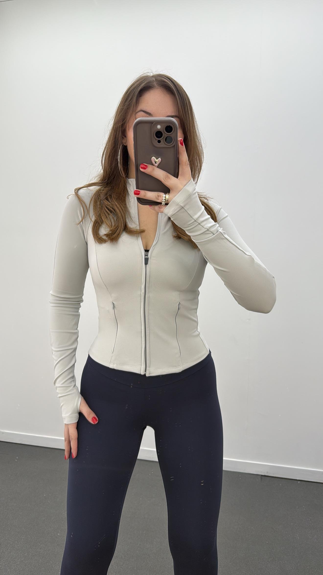 Oys Açık Gri Modal Kumaş Likralı Ceket Hırka