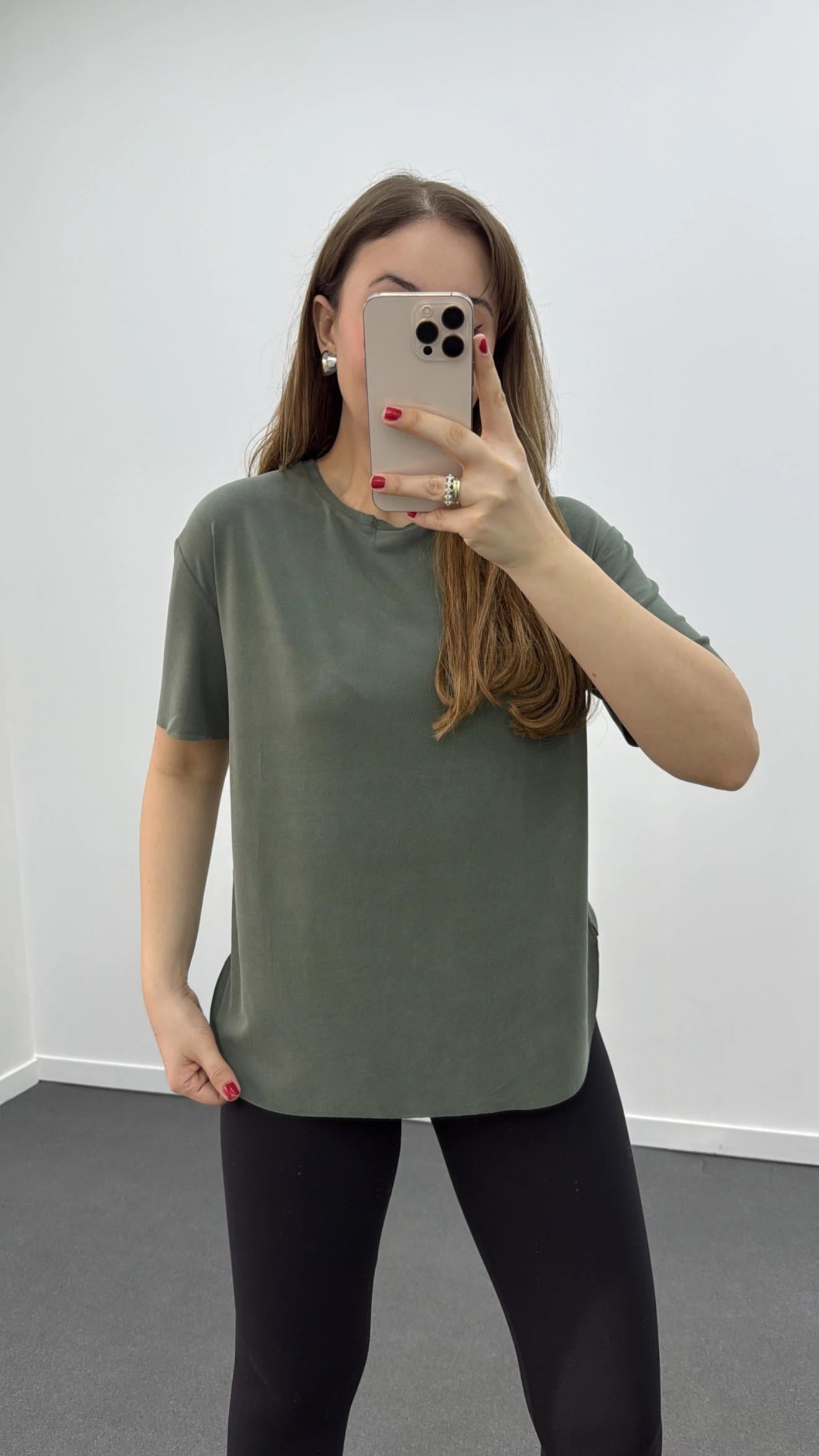 Oys Açık Yeşil Modal Kumaşlı Tshirt