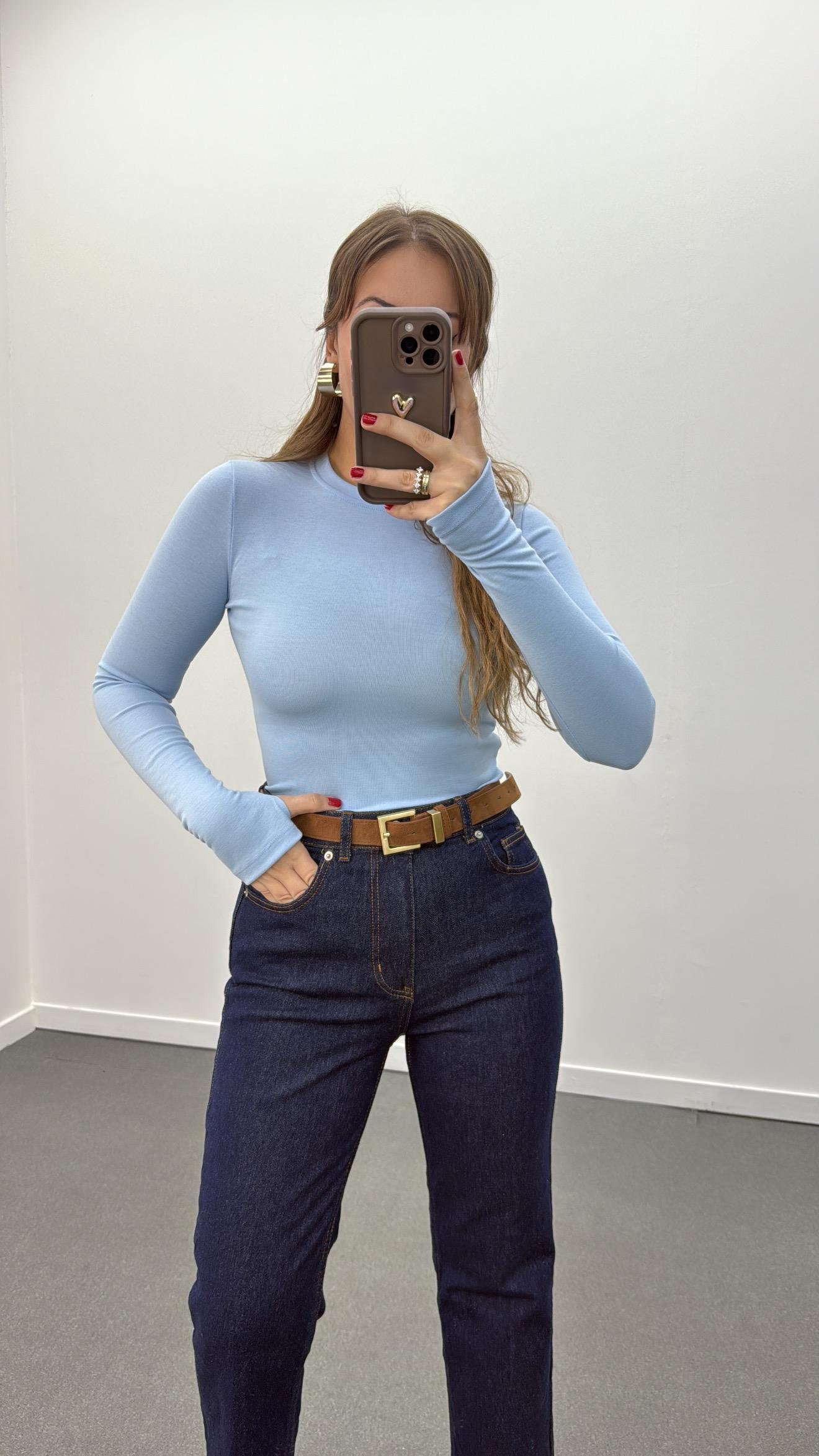 Oys Bebe Mavi Parmak Geçirmeli Modal Body