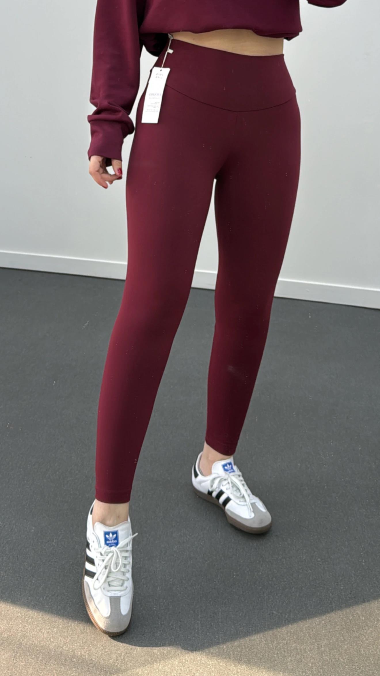 Oys Bordo Comfortlux Şardonlu Tayt