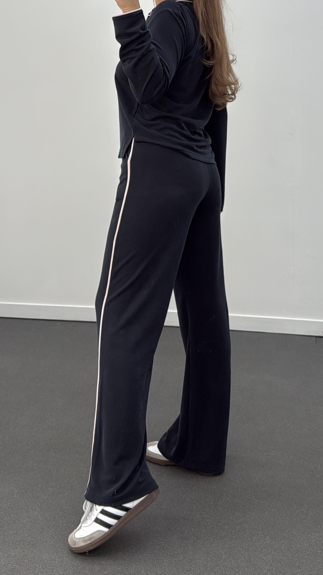 Oys Lacivert Biye Detaylı Sweat Eşofman Takımı