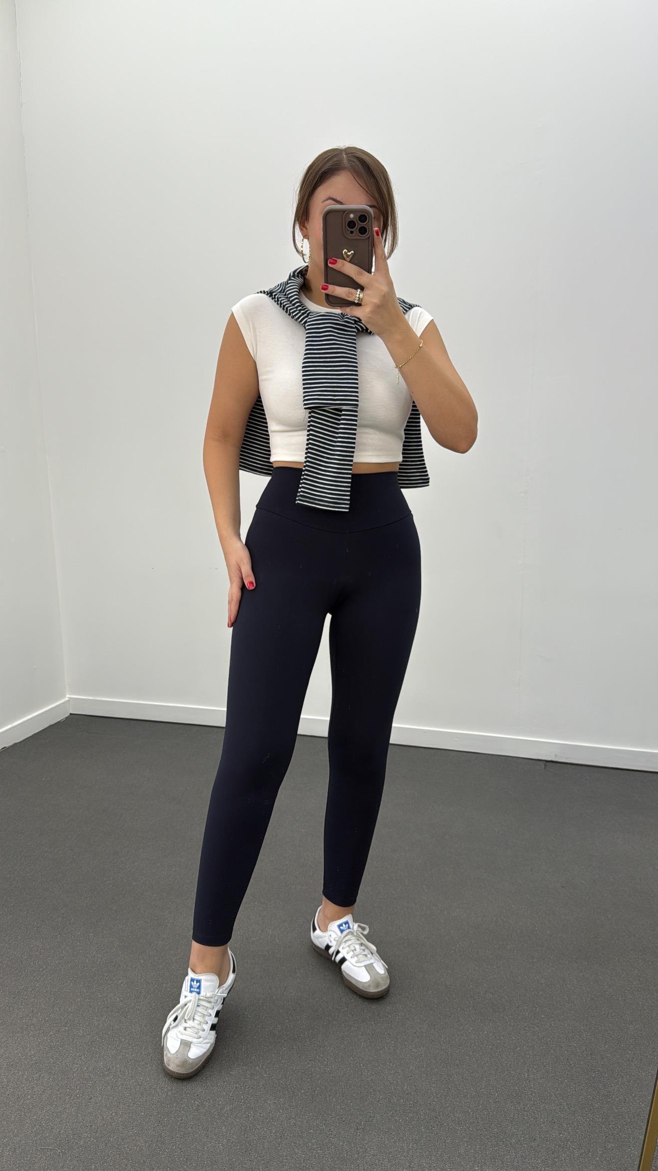 Oys Lacivert Yüksek Bel Skinny Tayt 