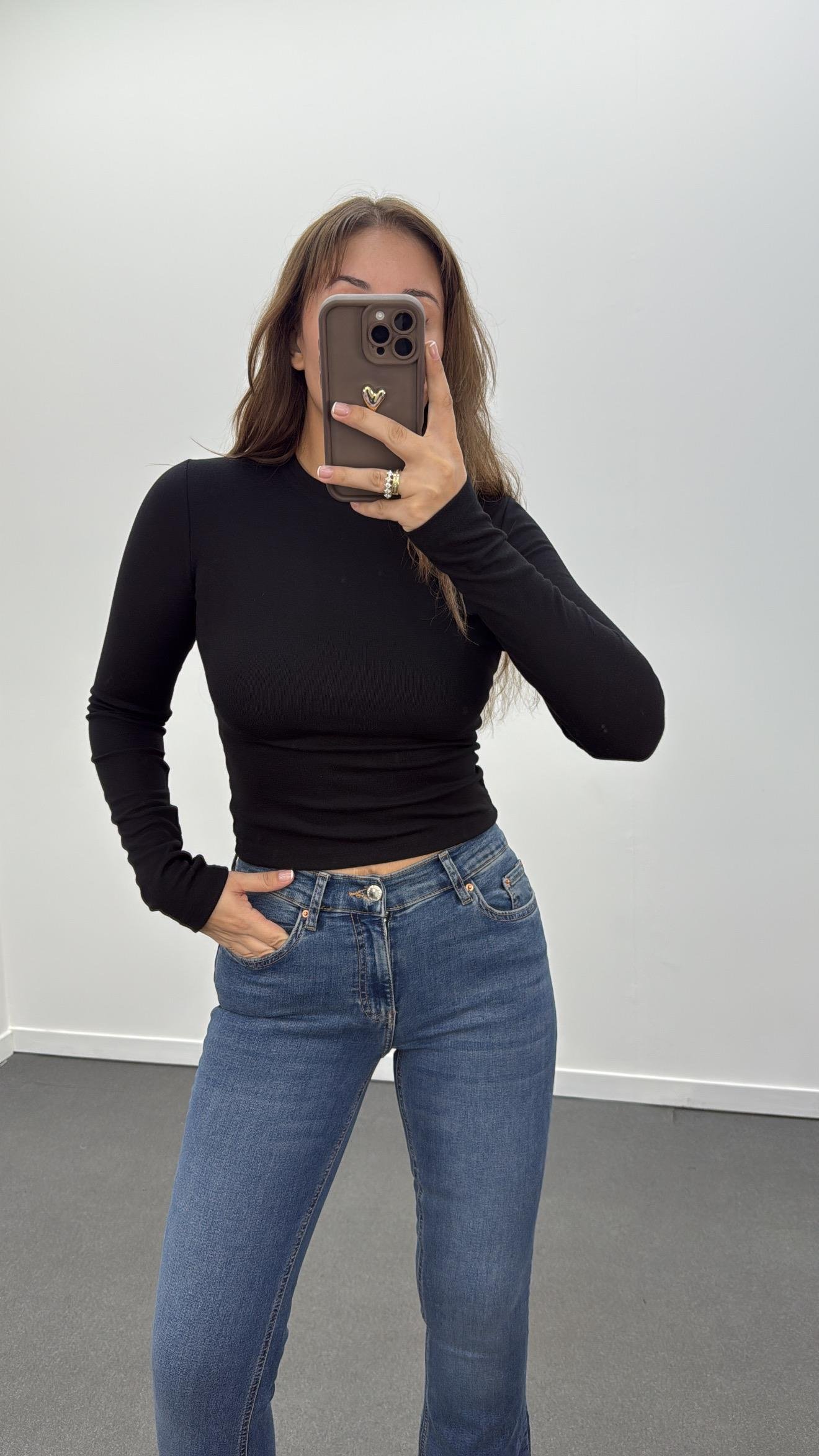 Oys Siyah Parmak Geçirmeli Modal Body