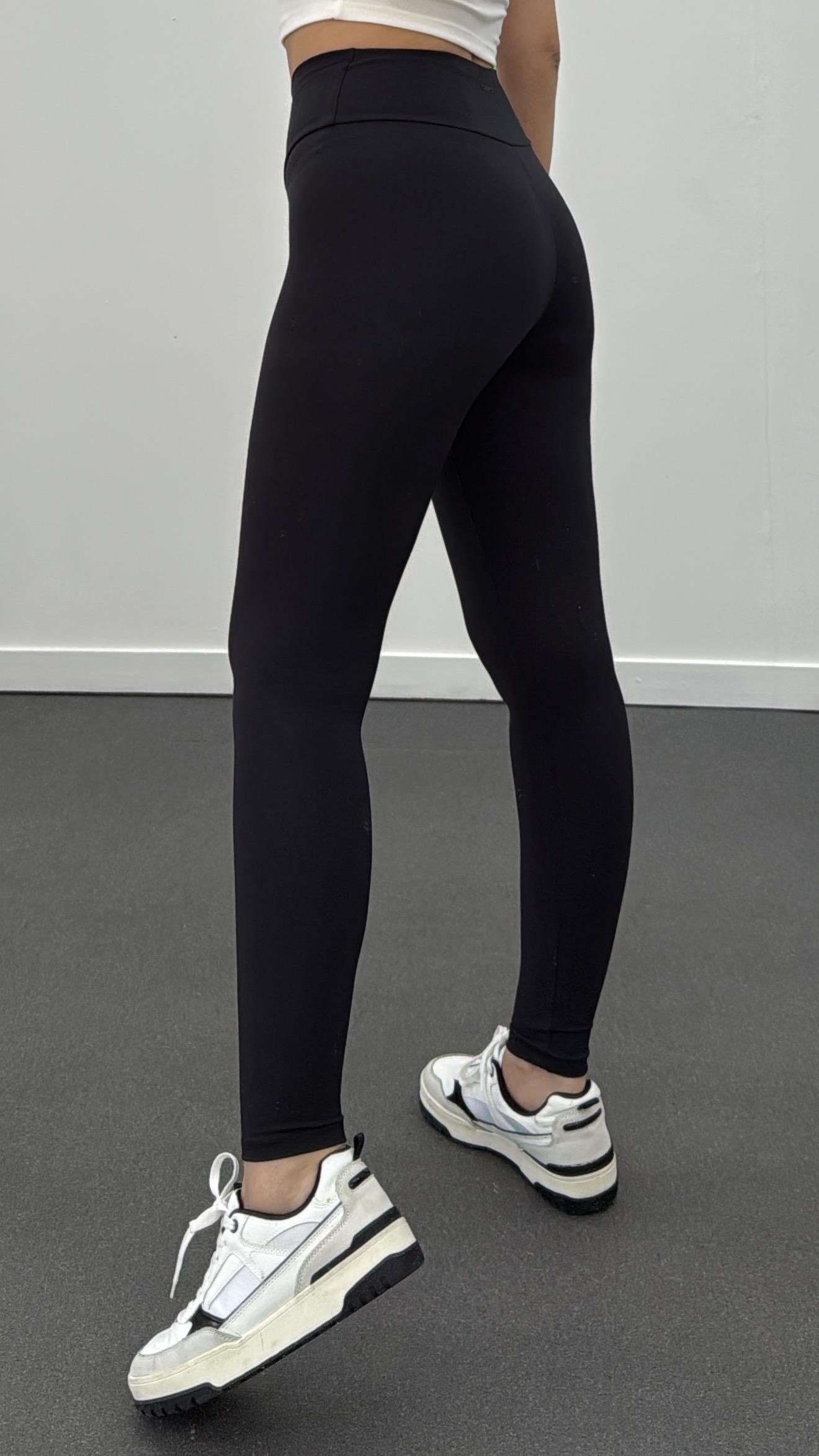 Oys Sİyah Yüksek Bel Skinny Tayt