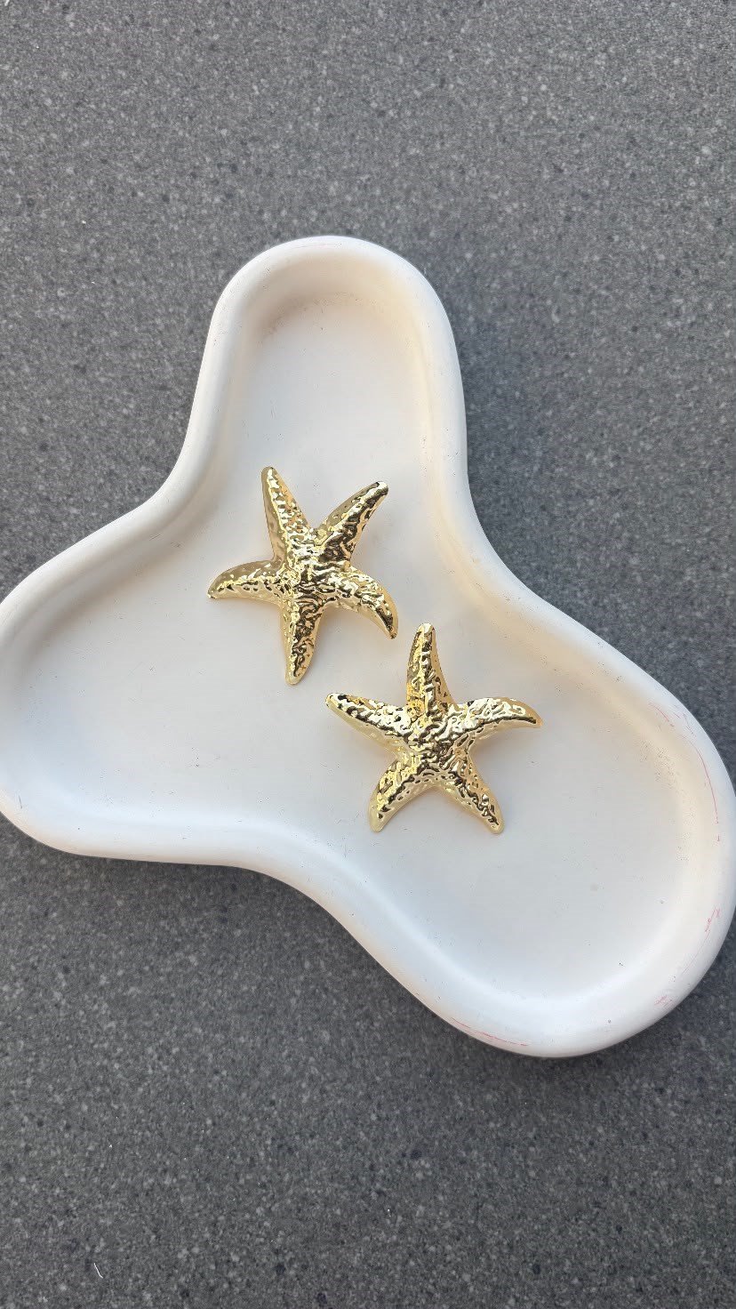 Pavlin Gold Deniz Yıldızı Küpe