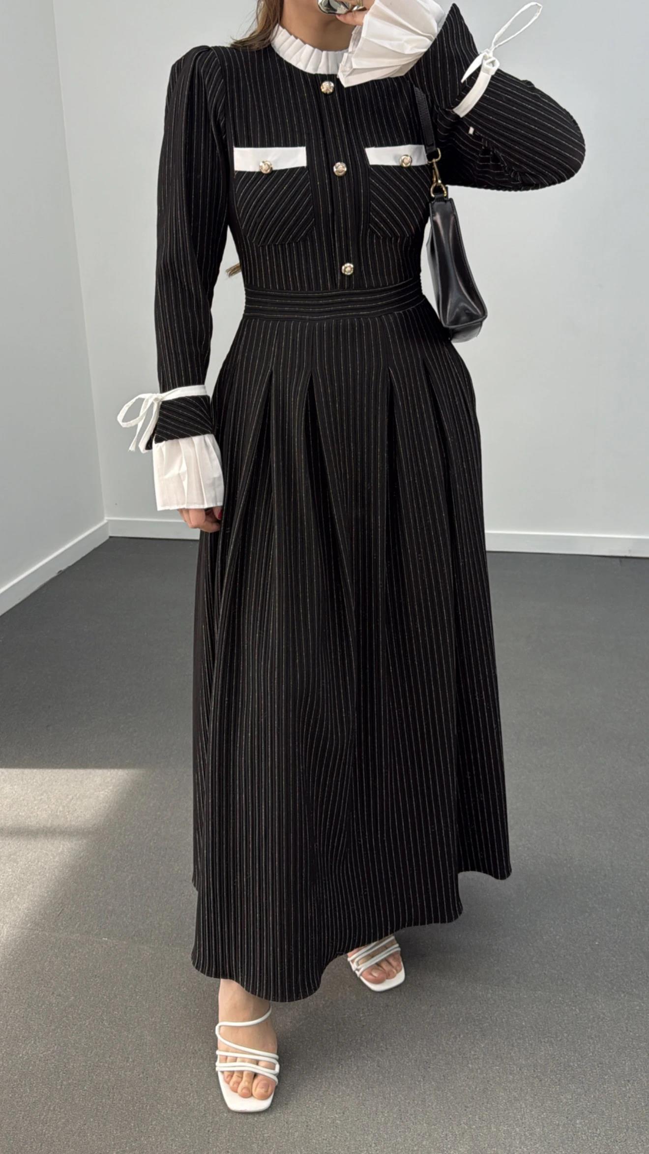 Petunya Fransız Model Tasarım Elbise