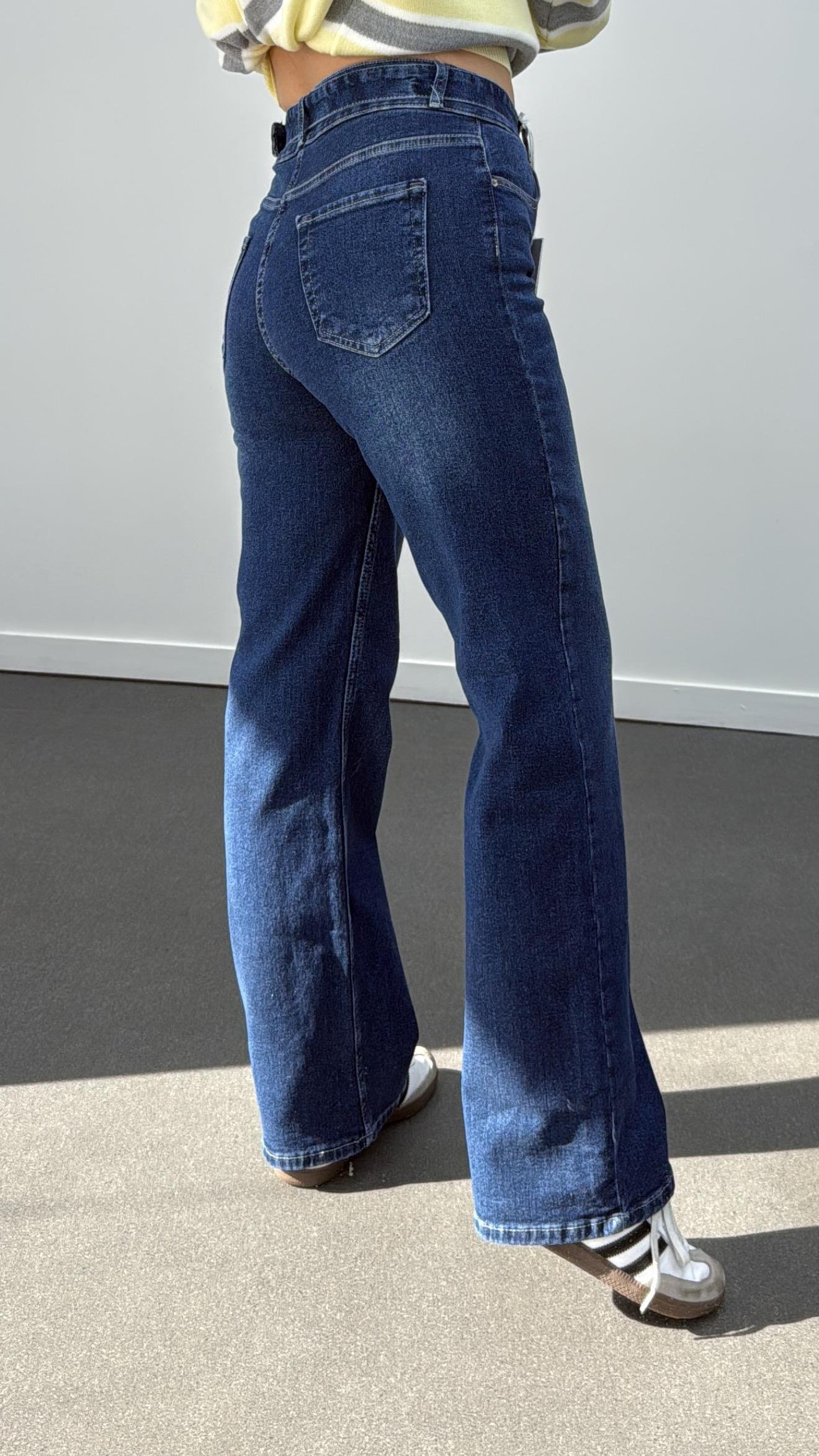 Rico Kot Renk  Kemerli Palazzo Jean