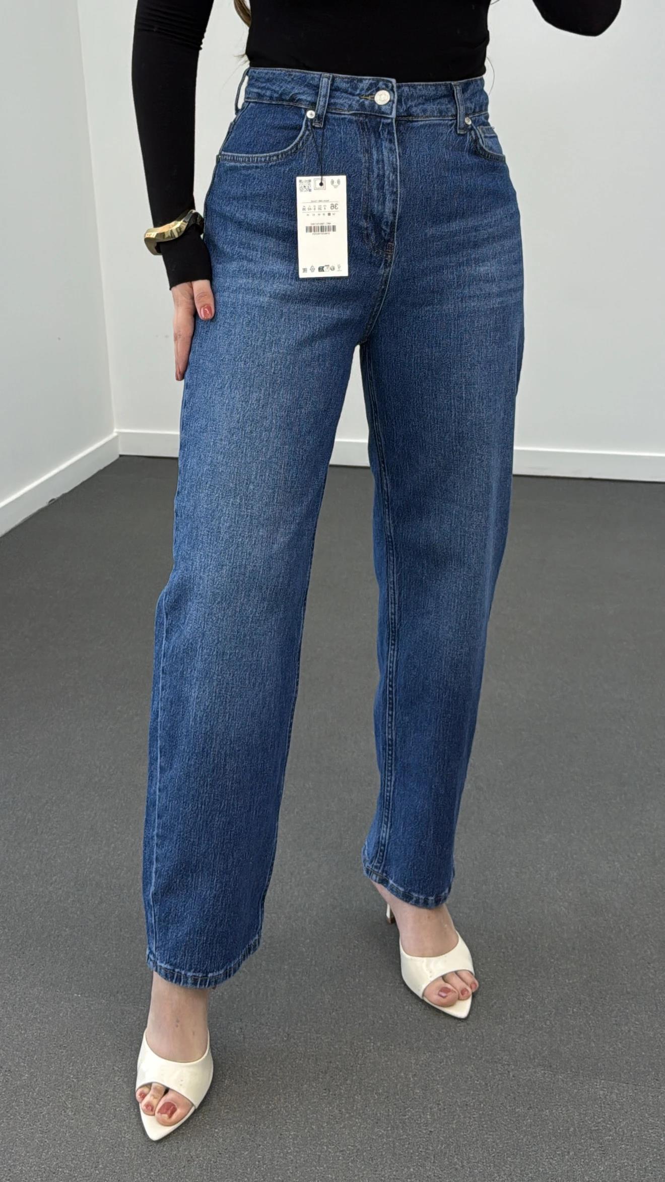 Rulet Kot Yıkamalı Baloon Fit Jeans