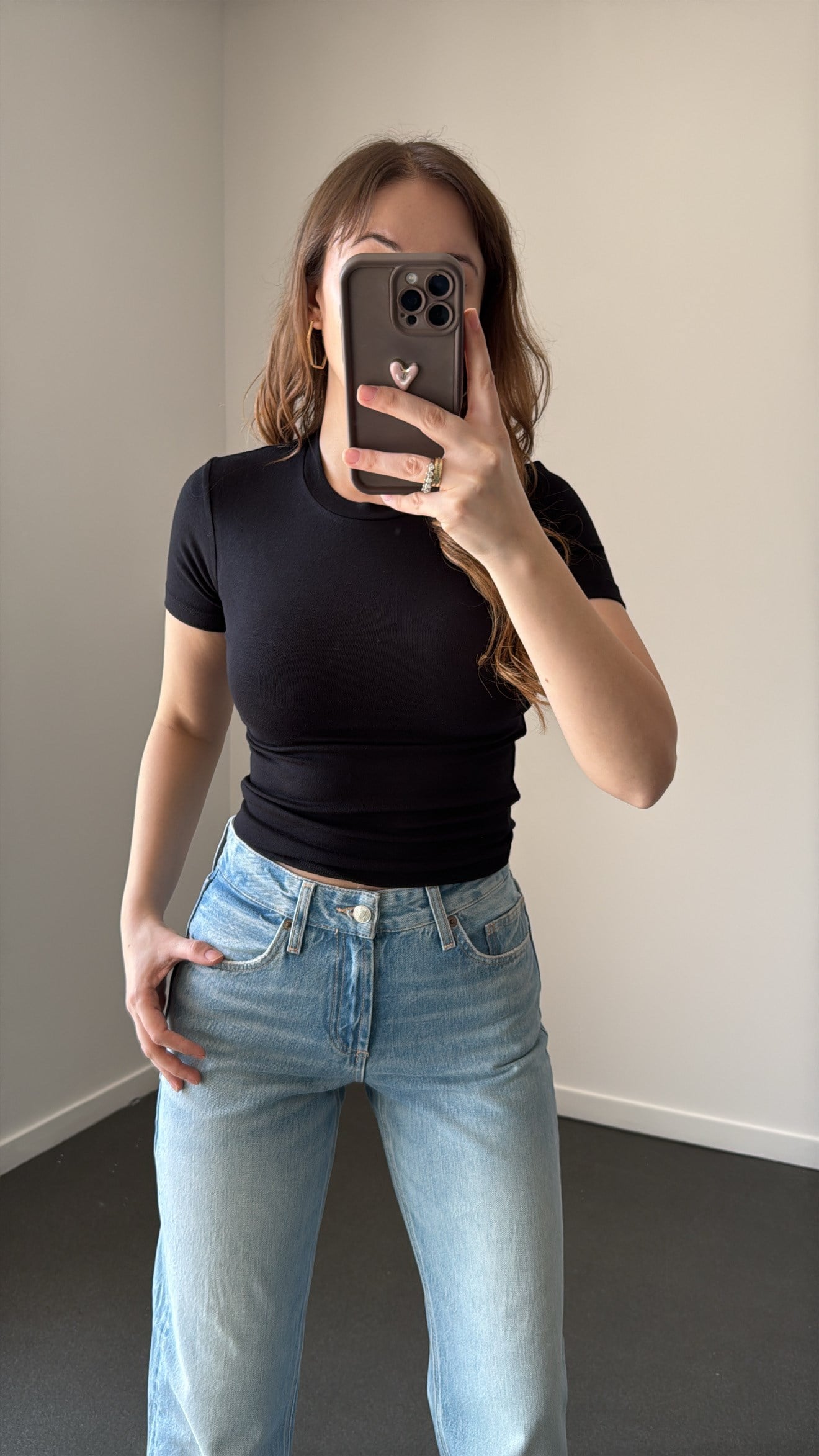 Sahra Siyah Bisiklet Yaka Yumuşak Likralı Body