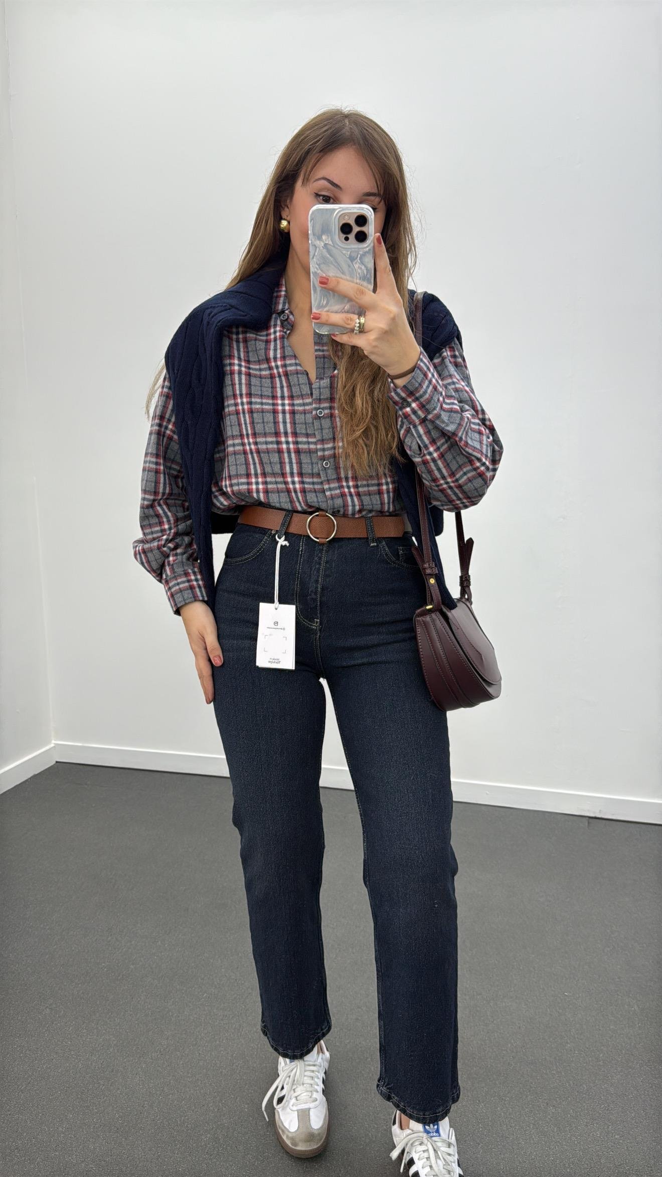 Stochkholm Dark Blue Likralı Jeans