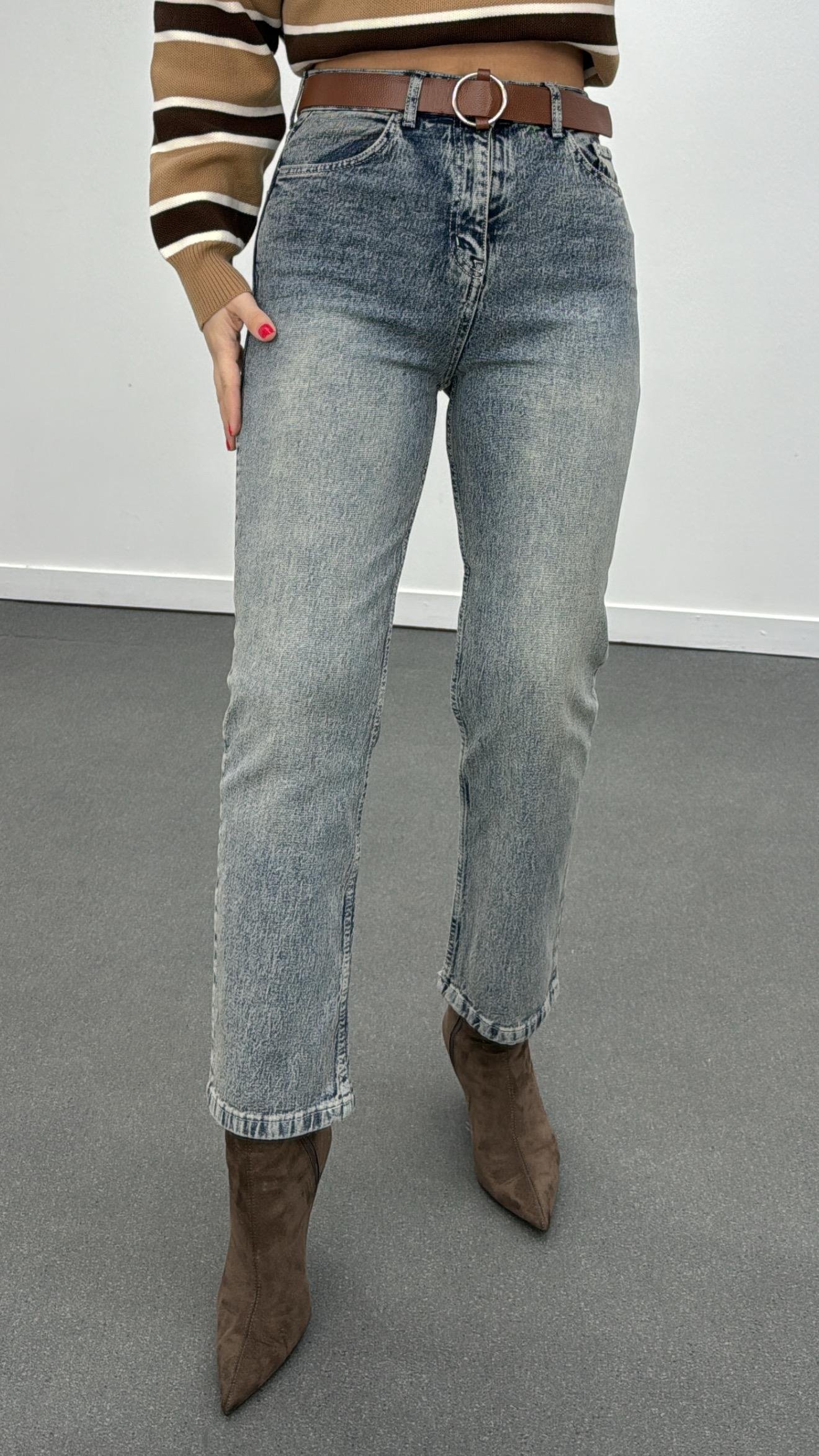 Stockholm Tint Yıkamalı Likralı Jeans