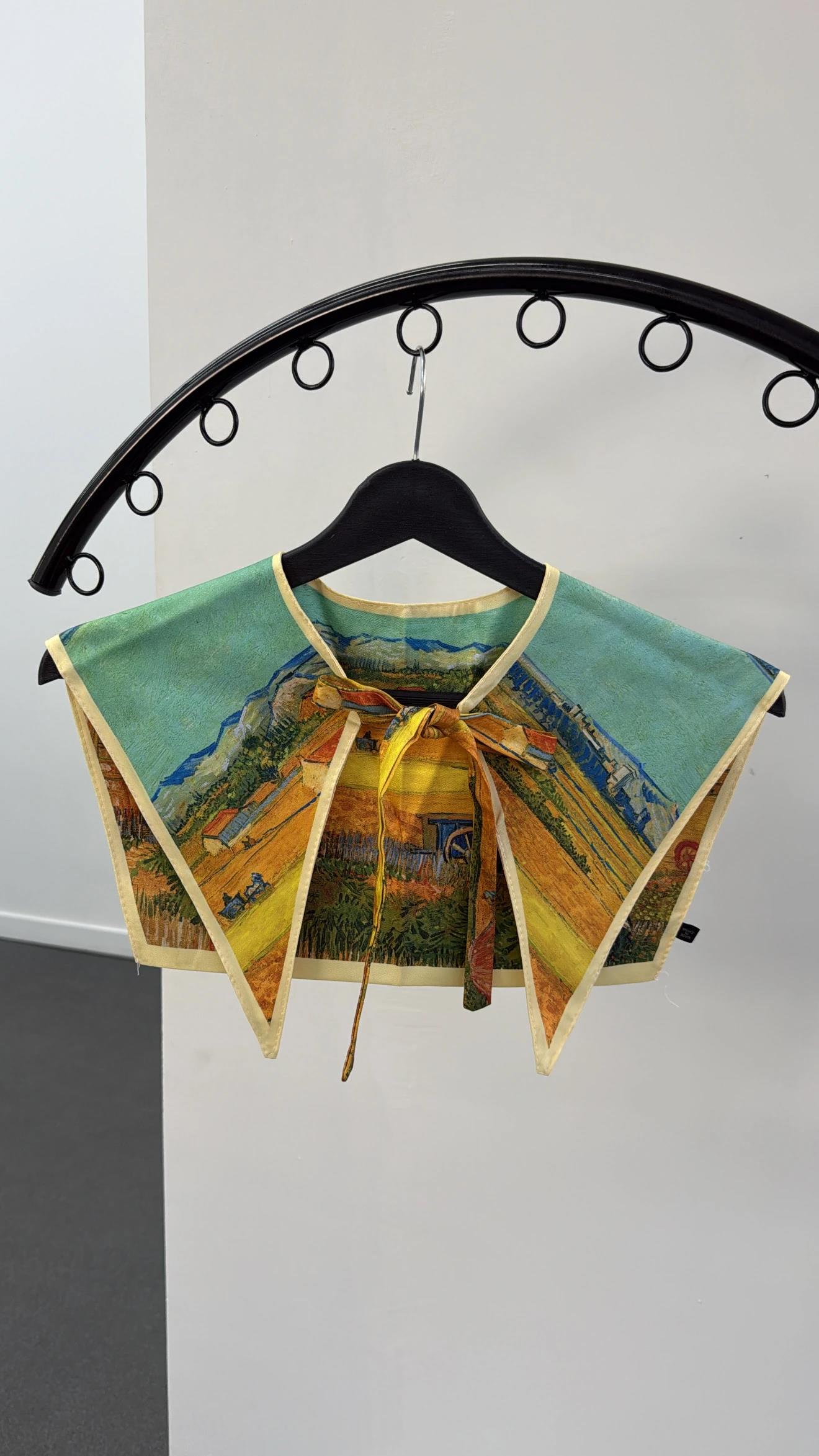 Summer Gökyüzü Desenli Yaka Fular