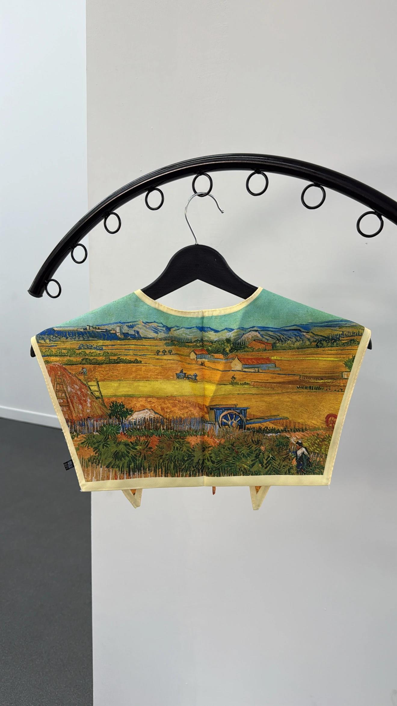 Summer Gökyüzü Desenli Yaka Fular