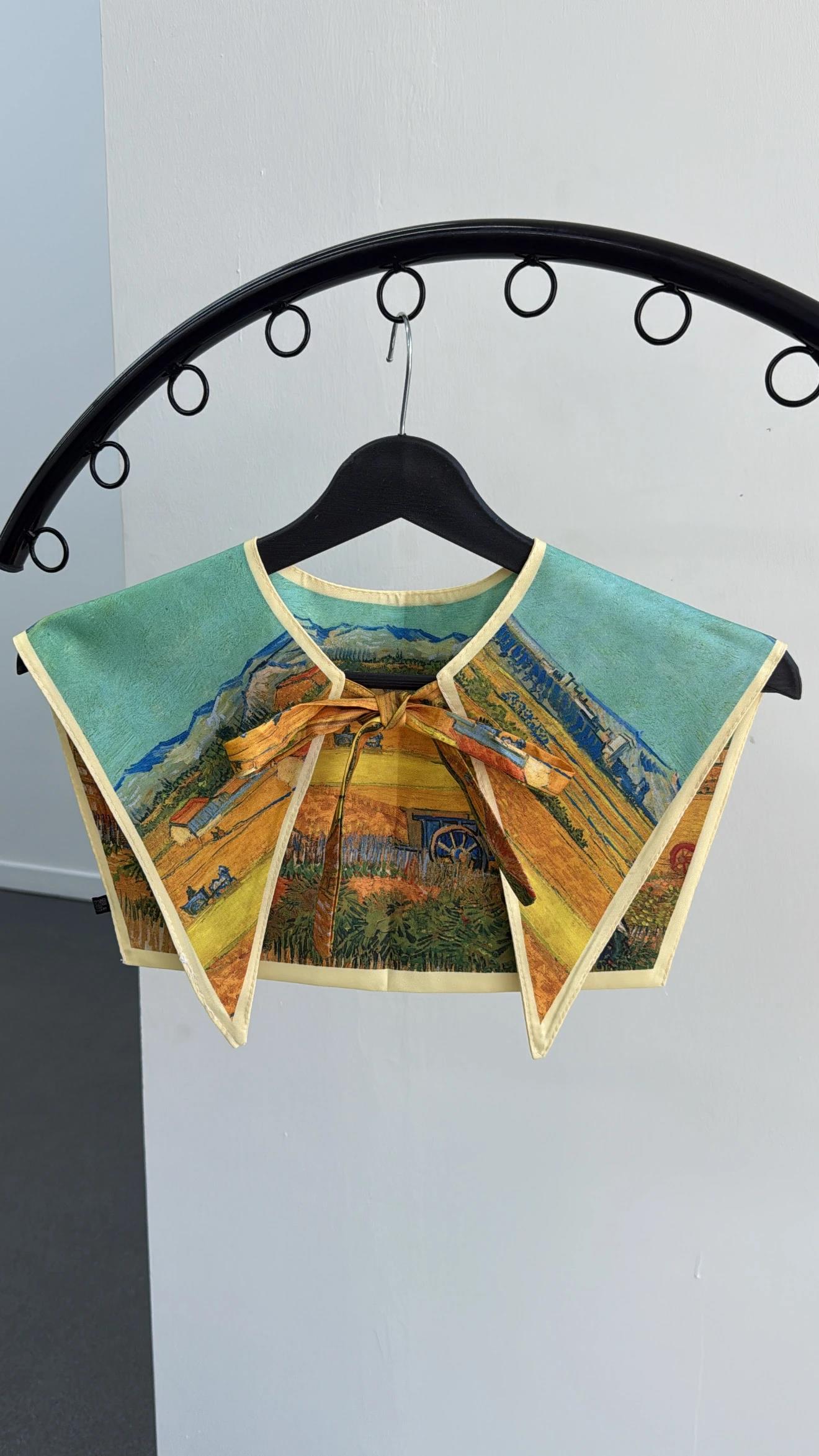 Summer Gökyüzü Desenli Yaka Fular