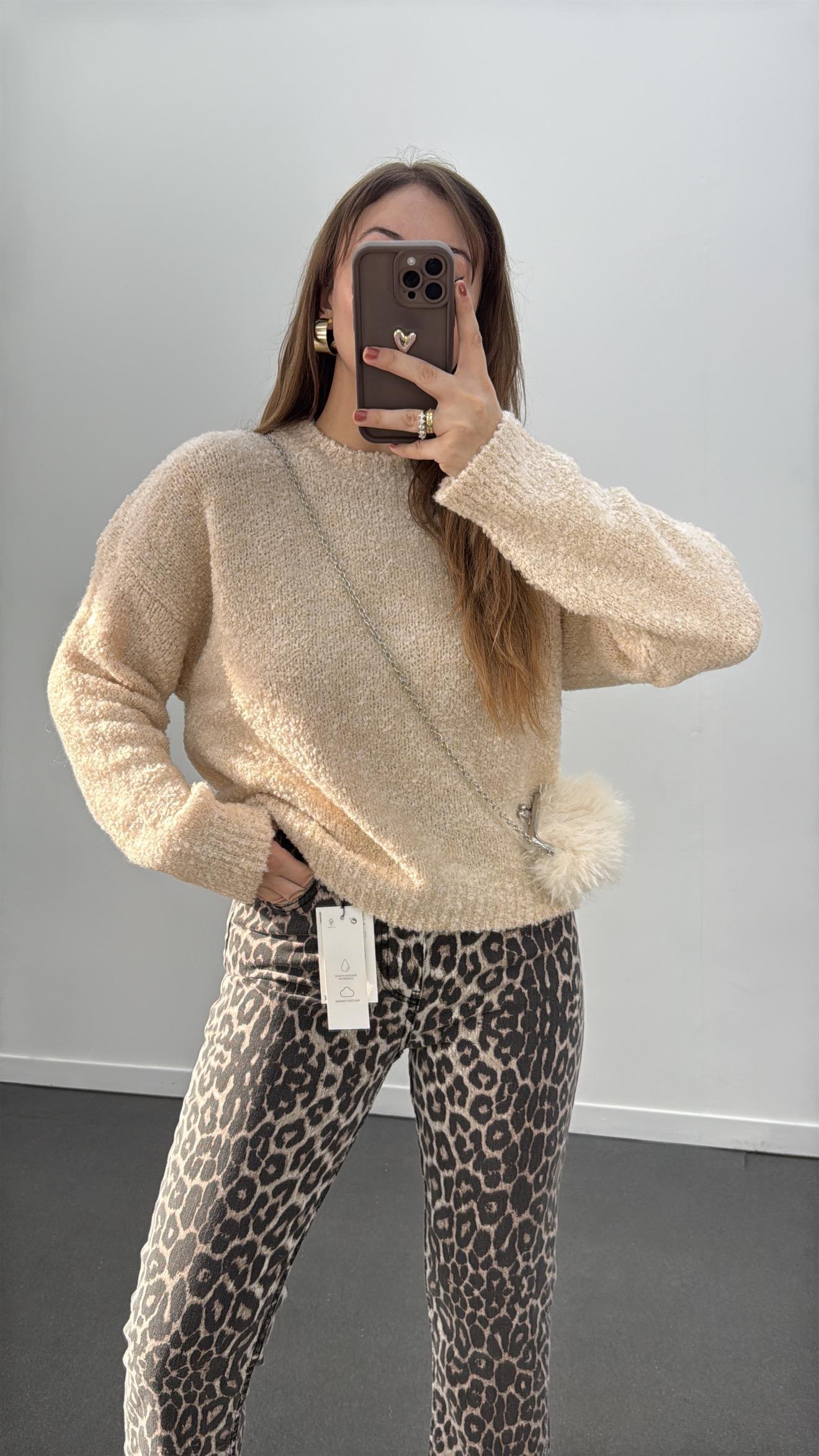 Sunbean Vanilya Triko Bukletli Kazak